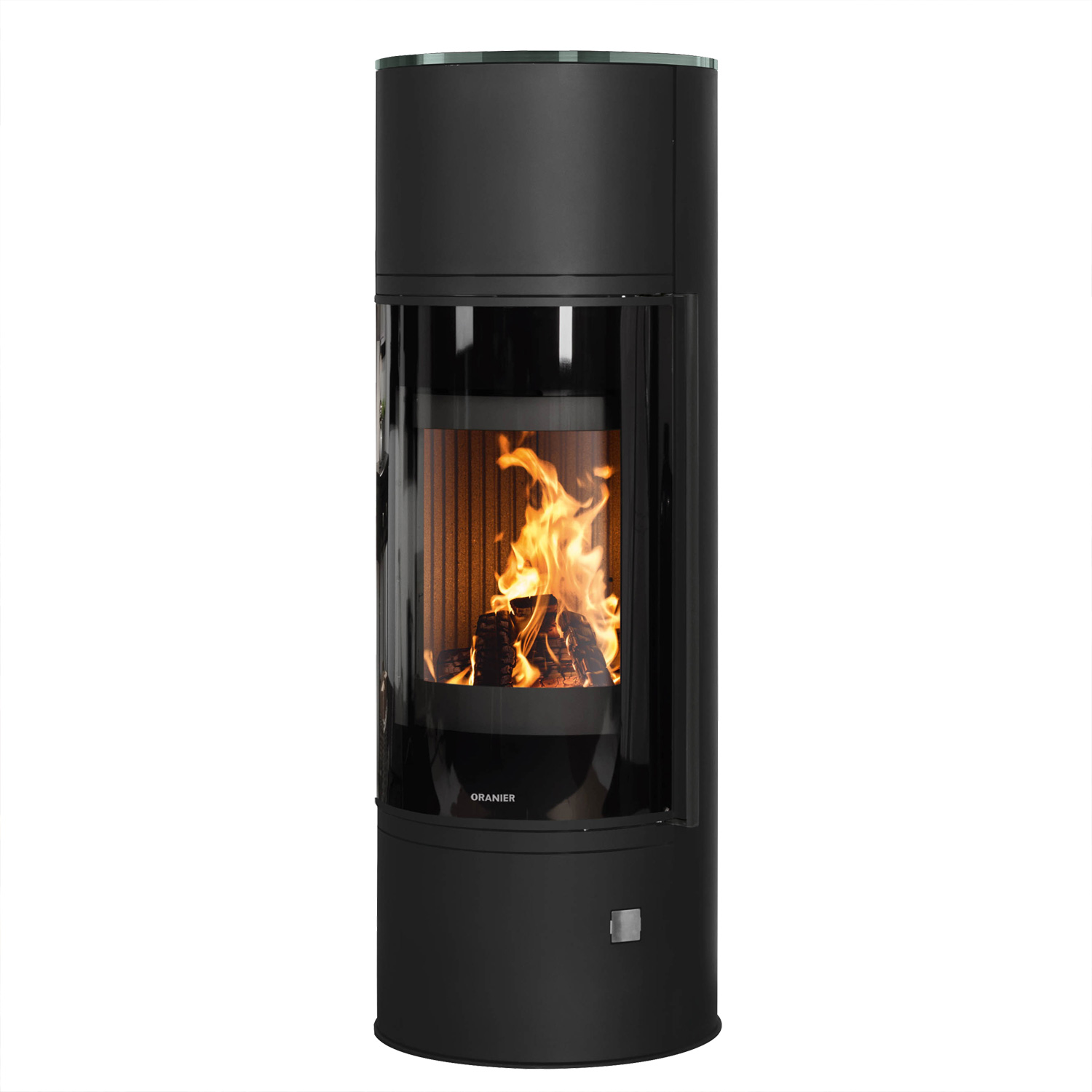Oranier Arena W+ 2.0 Kaminofen Stahl Schwarz mit Abdeckplatte Glas