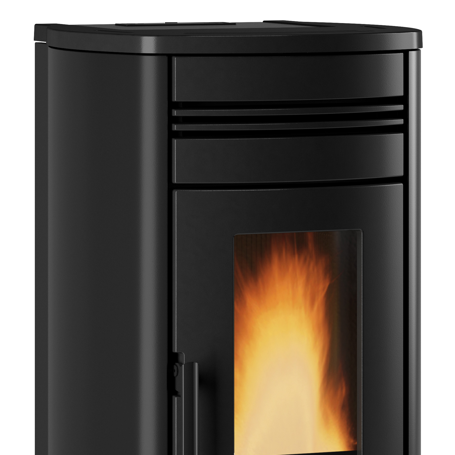 Extraflame Evolution Line Noris Lux Pelletofen Stahl Majolika Weiß