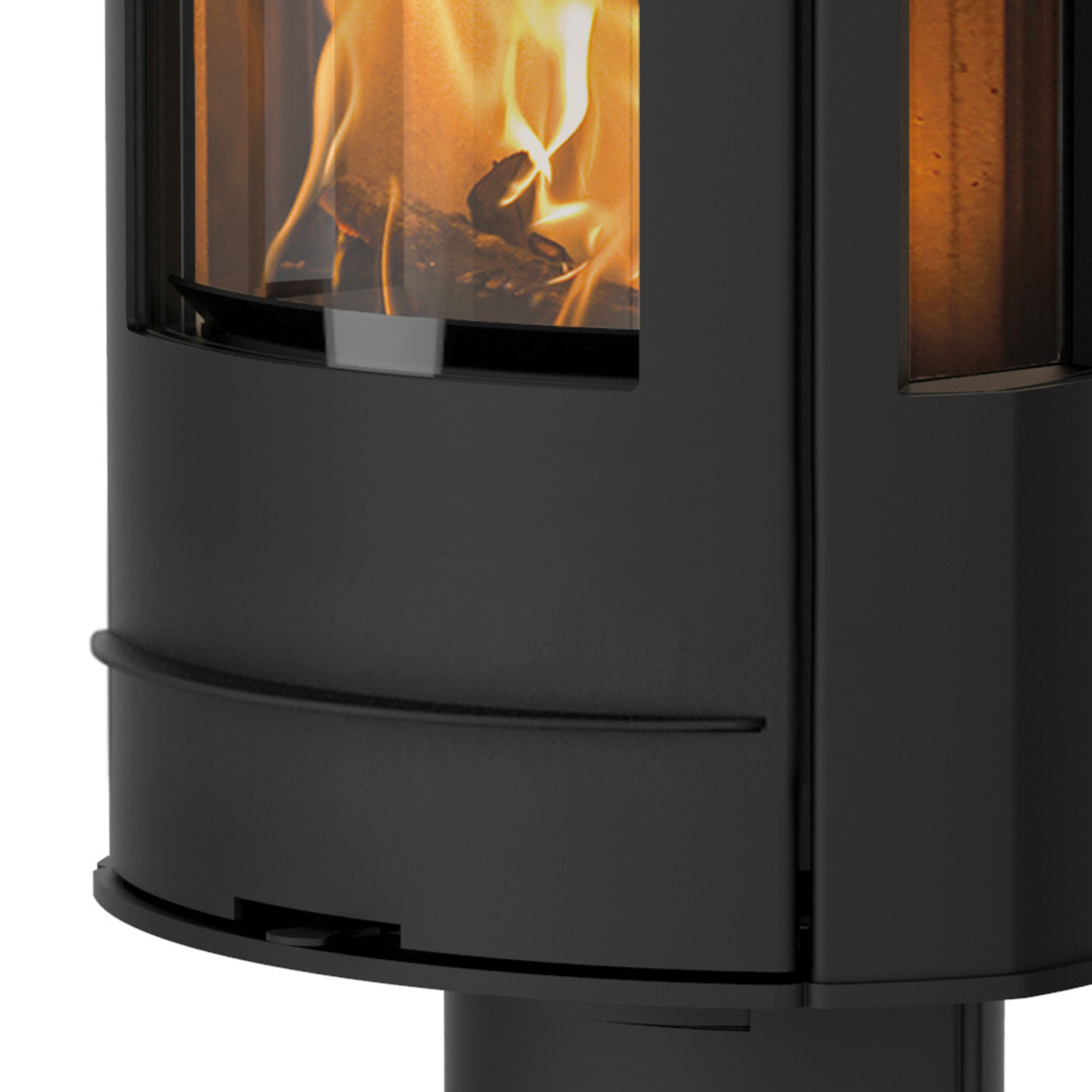 Lotus Liva 7G Kaminofen Schwarz, Rauchabgang oben + 1 m³ Kaminholz gratis