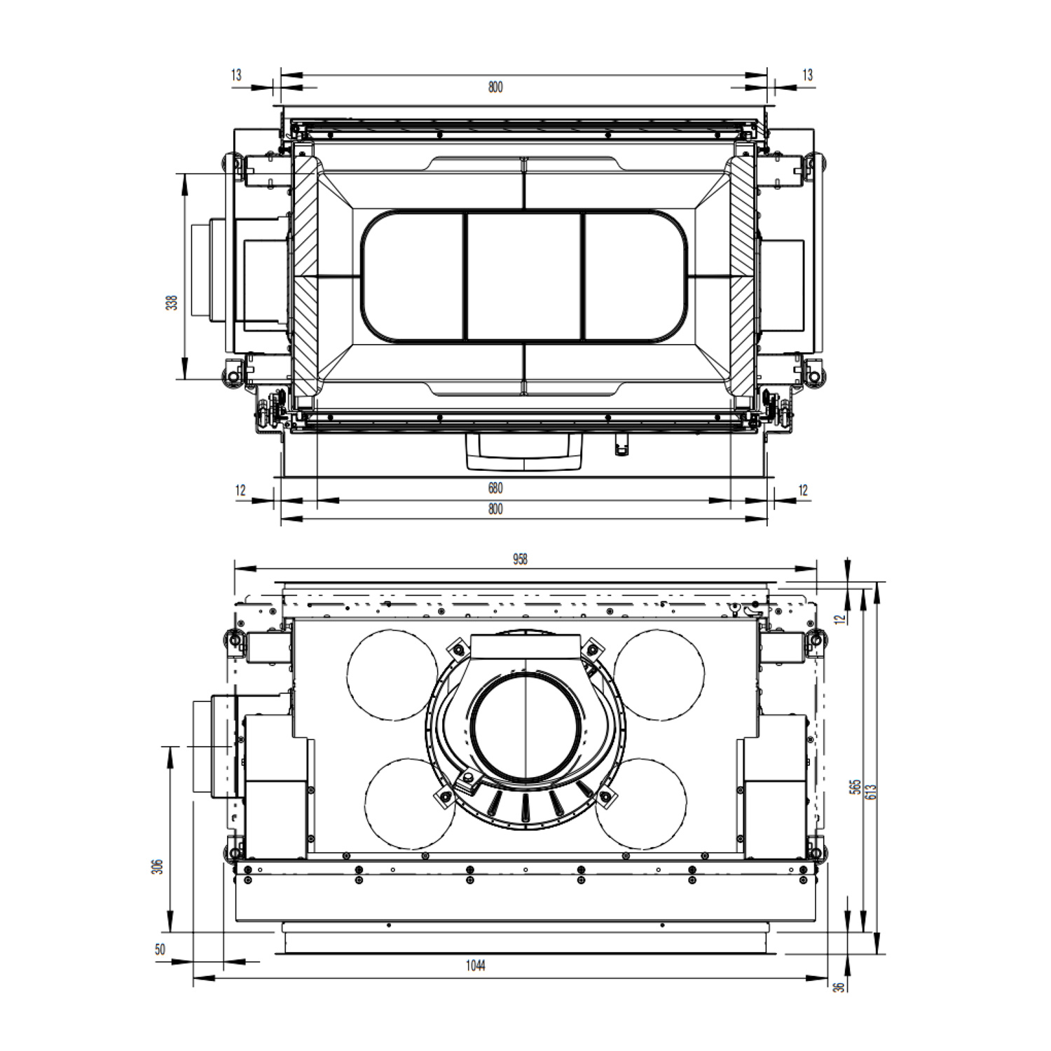 Austroflamm 80x64 S II 2.0 Kamineinsatz Tunnel