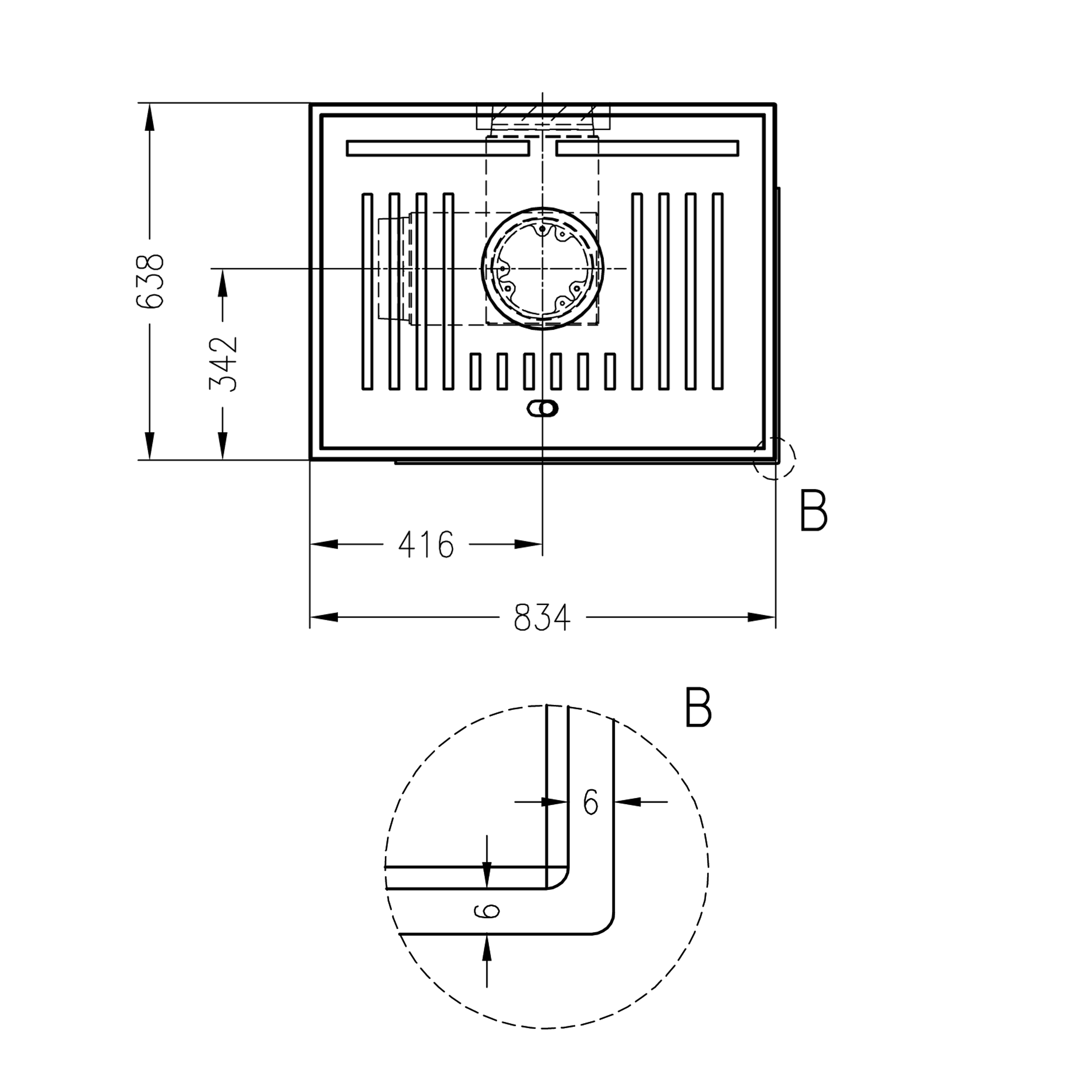Spartherm wasserführender Kaminbausatz SIM 3/3 Varia 2R 55h-4S H2O Feinbeton