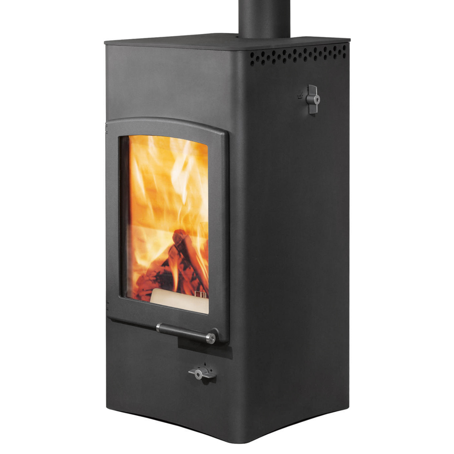 Austroflamm Lucy Cook Kaminofen Stahl gussgrau + 1 m³ Kaminholz gratis