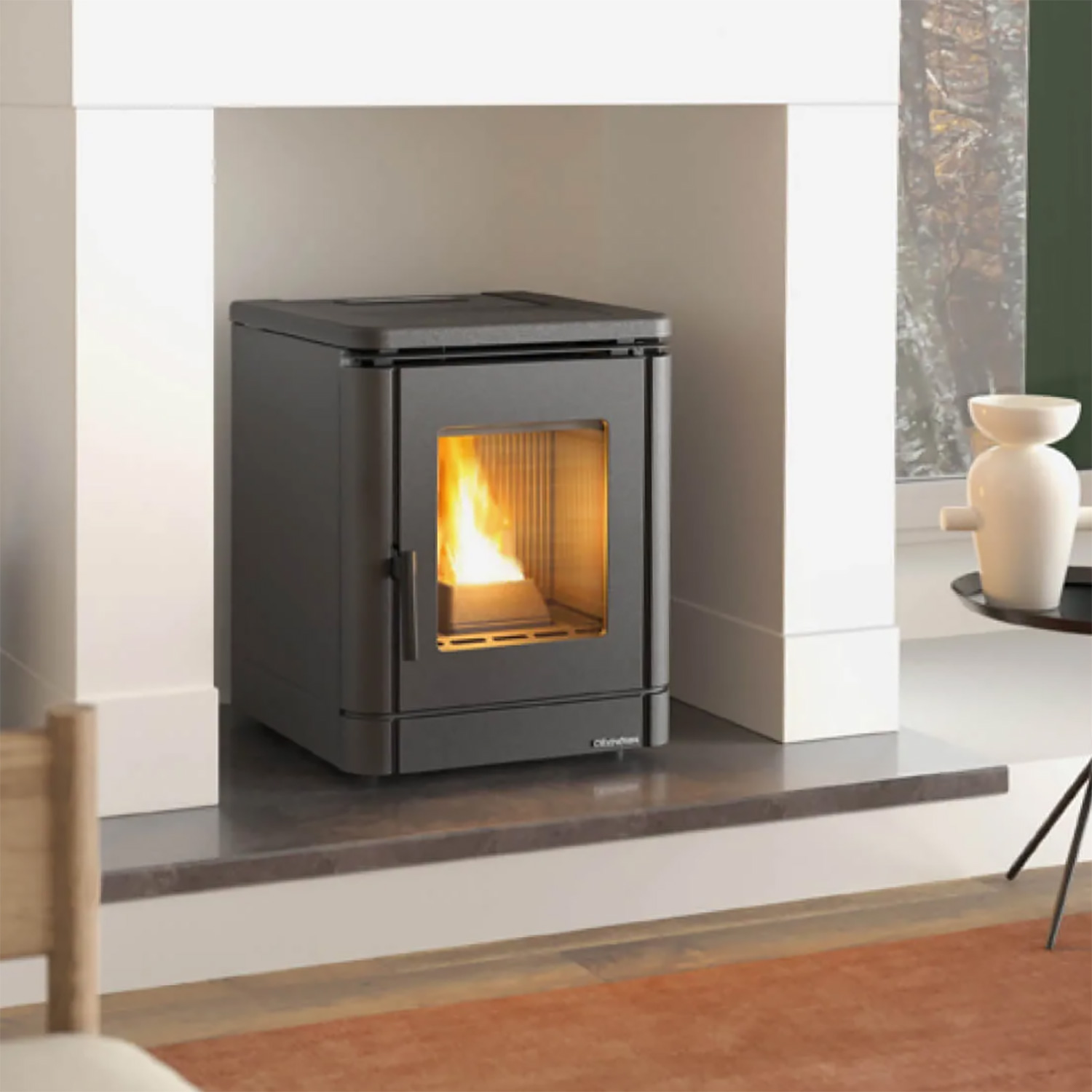 Extraflame Prestige Line Peggy Pelletofen Schwarz