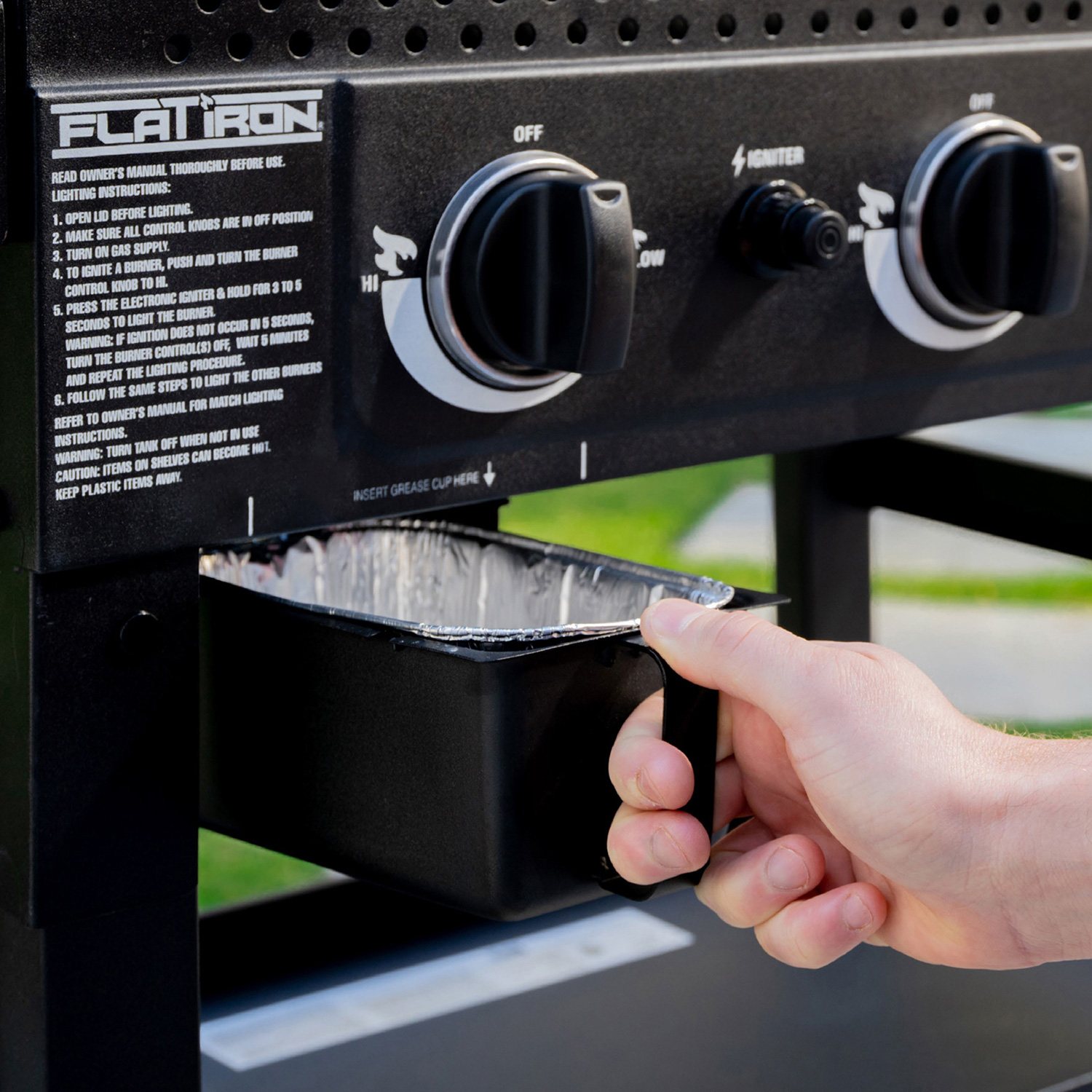 Char-Griller Flat Iron 3 Brenner Griddle Gasgrill