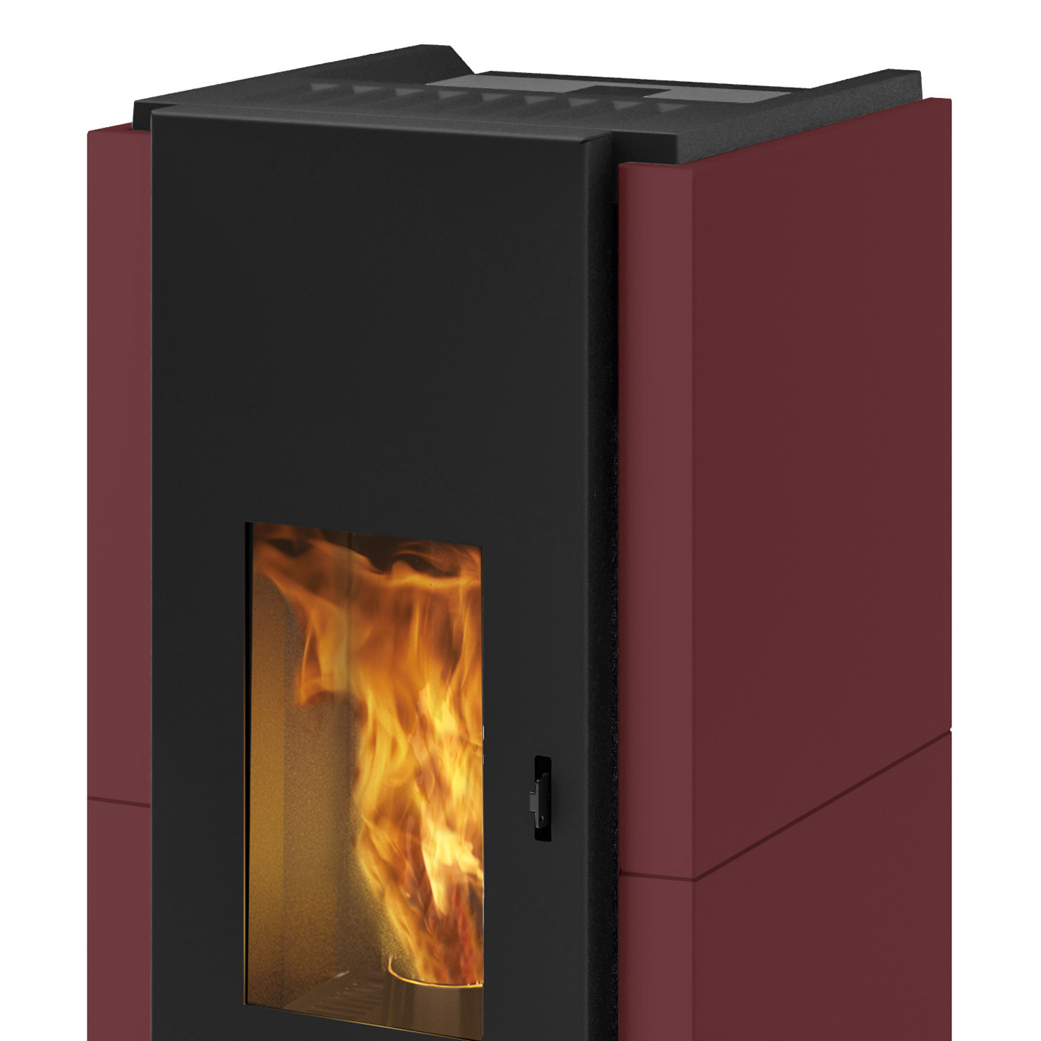 EK63 Zone 80 Evo Pelletofen Stahl bordeaux