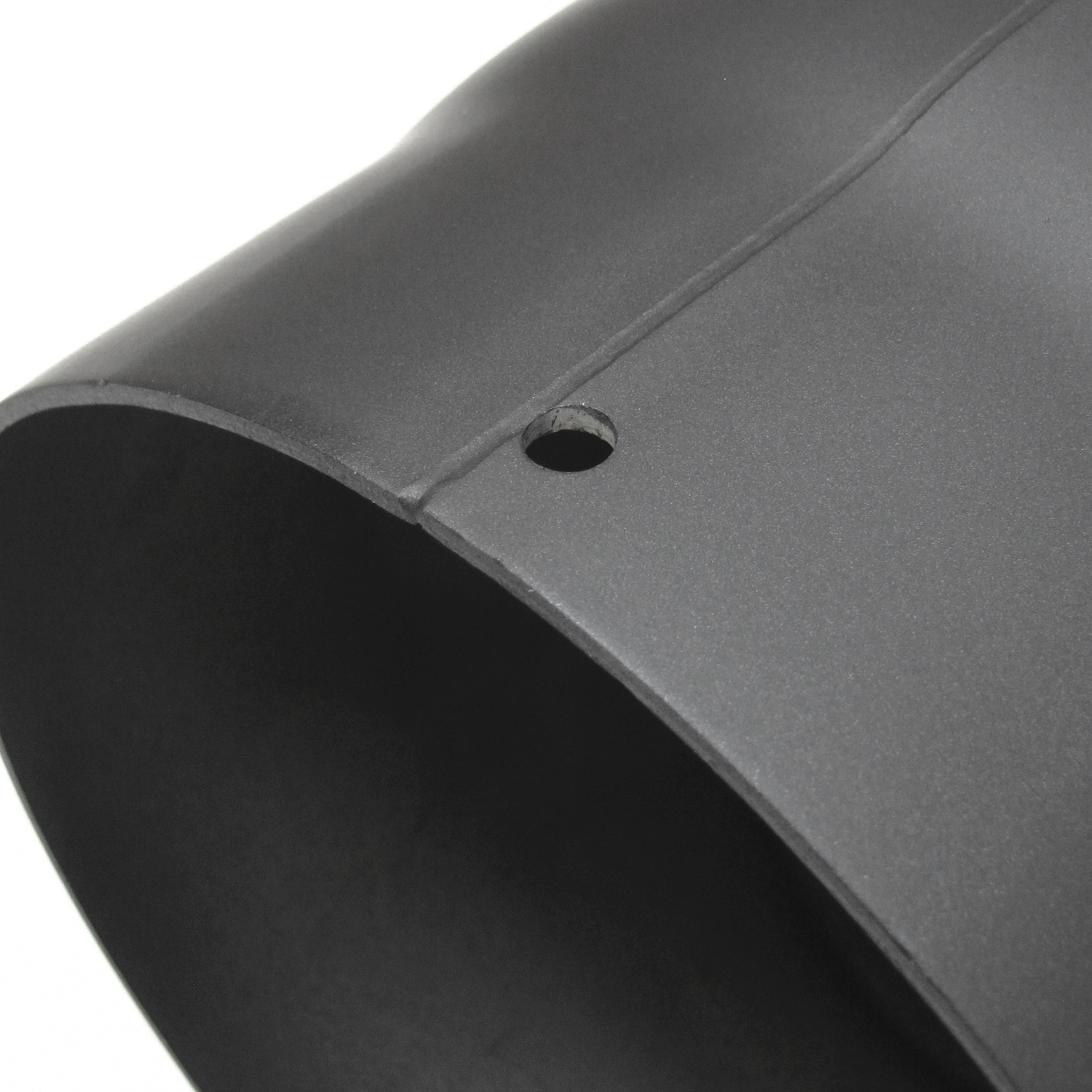 Raik Basic Rauchrohrbogen 150mm gussgrau 90° – 2teilig mit Tür geschliffen für Rauchrohr / Ofenrohr