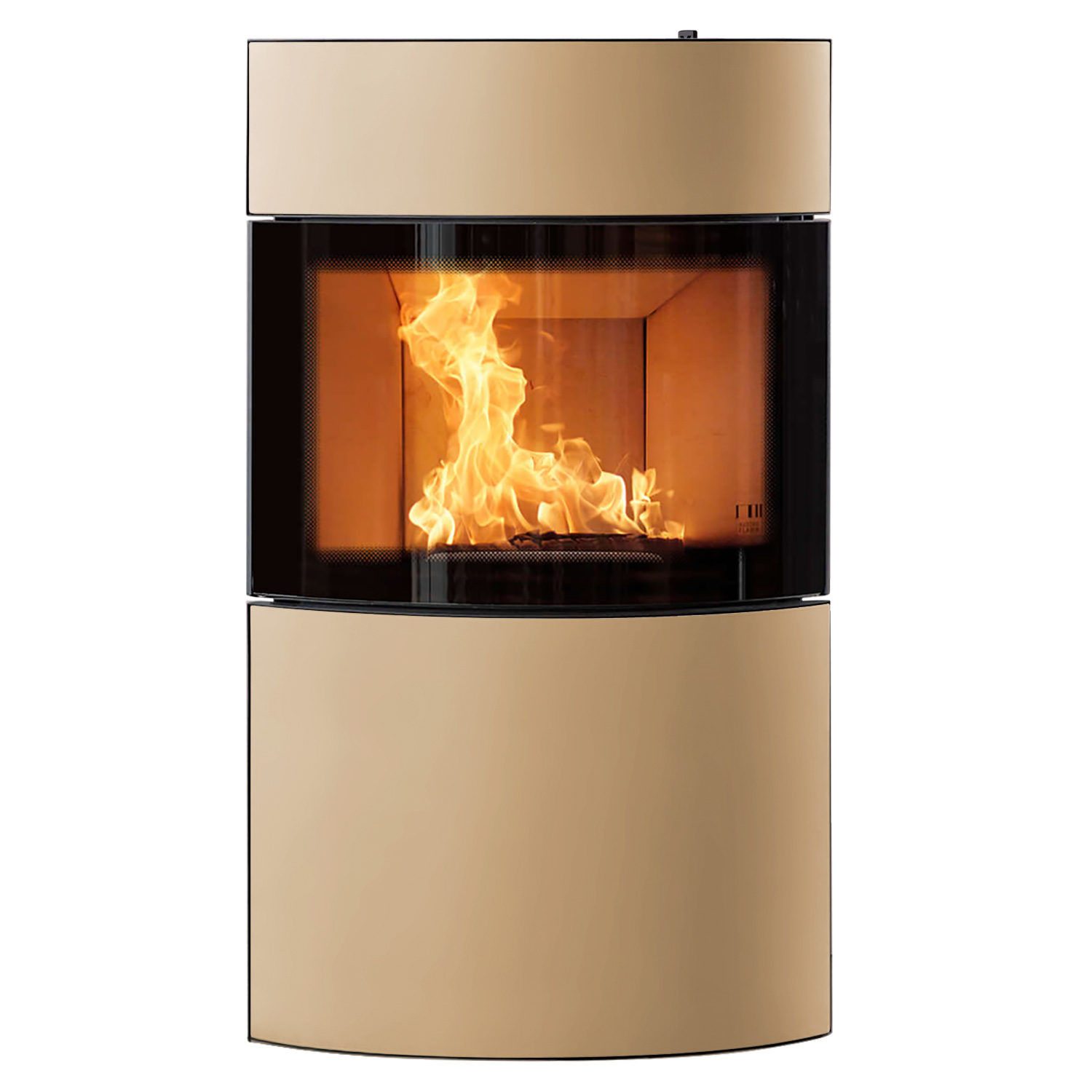Austroflamm Fynn Xtra 2.0 Kaminofen Stahl Schwarz / Keramik Hanf