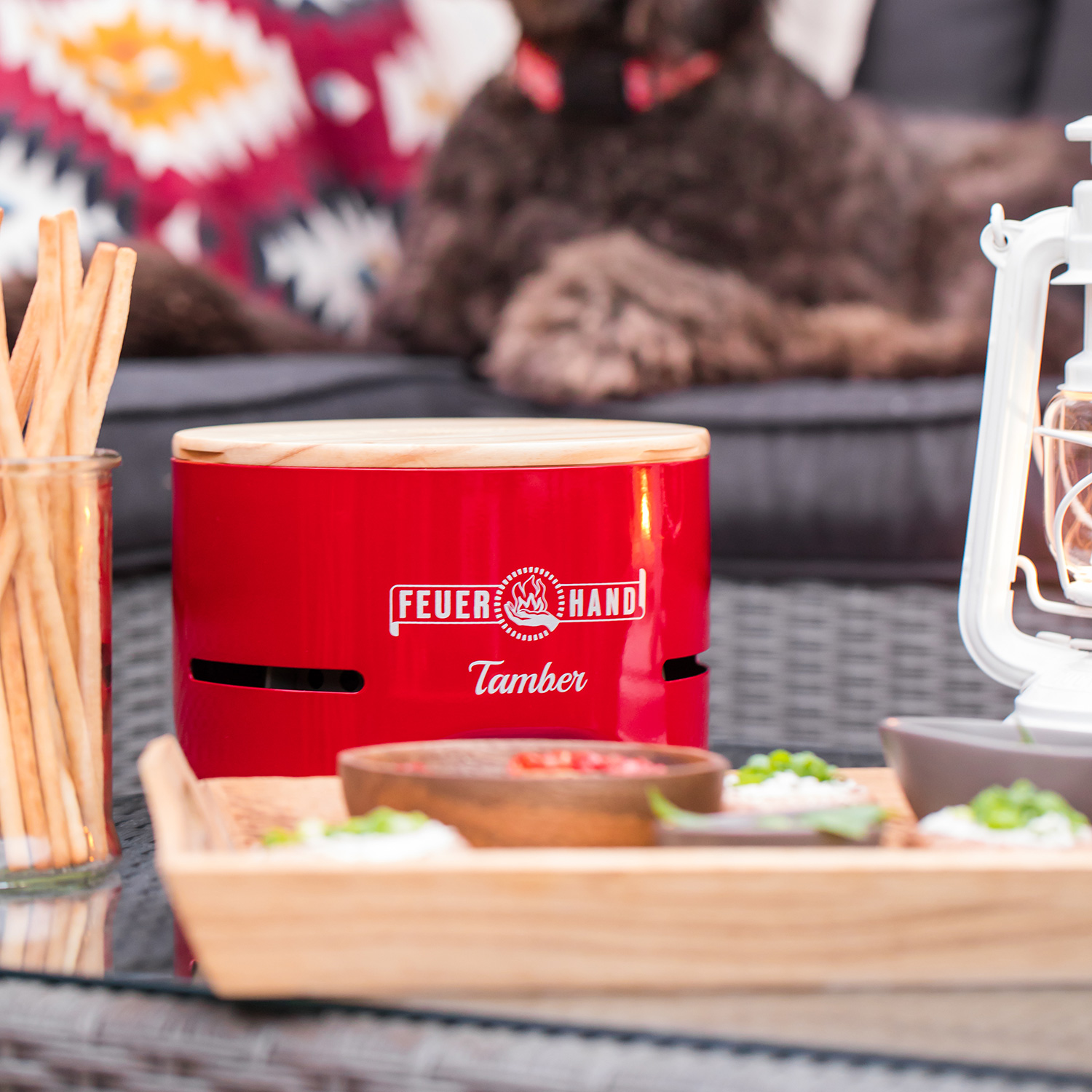 Feuerhand Tischgrill Tamber Rubinrot Feuerhand Tischgrill Tamber Rubinrot
