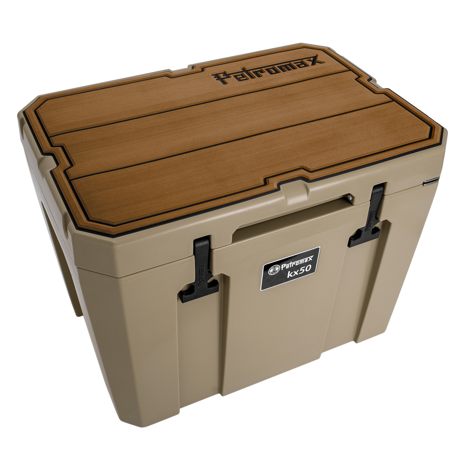 Petromax Haft-Auflage für Kühlbox kx50 Braun mit Linien