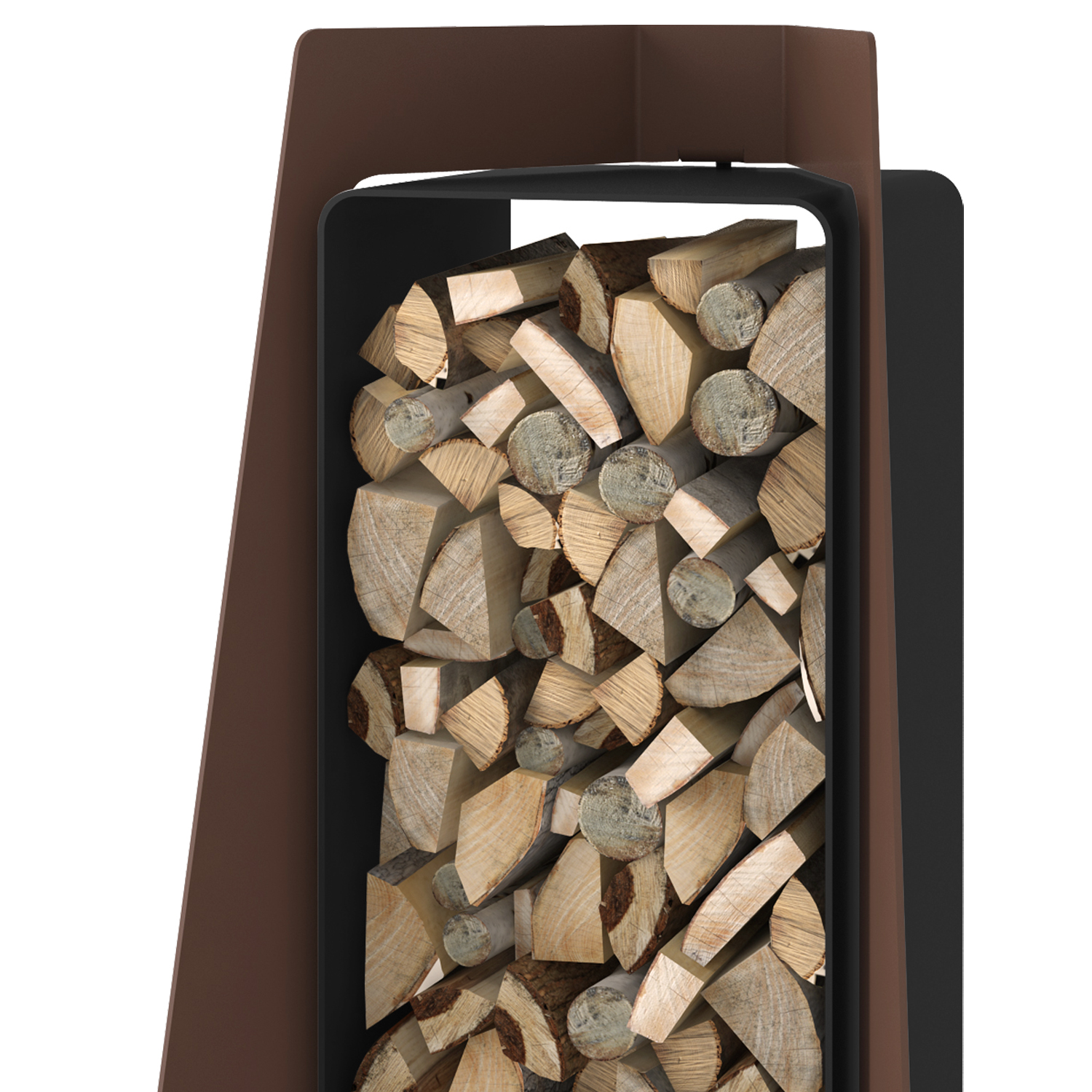 HS Flamingo Deluxe 3 Holzregal Braun