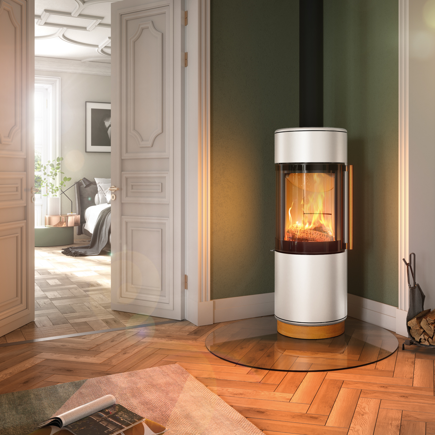 Spartherm Passo XS style RLU Kaminofen Weiß Spartherm Passo XS style RLU Kaminofen Weiß