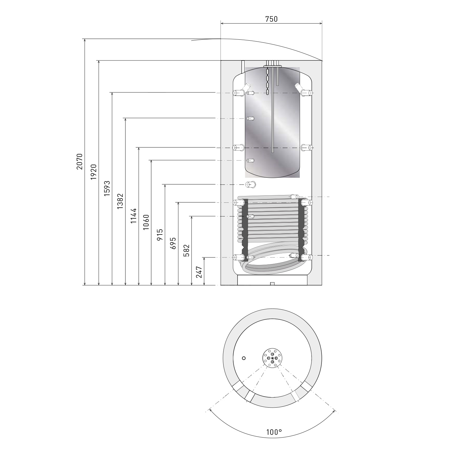Olsberg Nevado Aqua Compact Stahl Schwarz Set + Pufferspeicher 500 Olsberg Nevado Aqua Compact Stahl Schwarz Set + Pufferspeicher 500