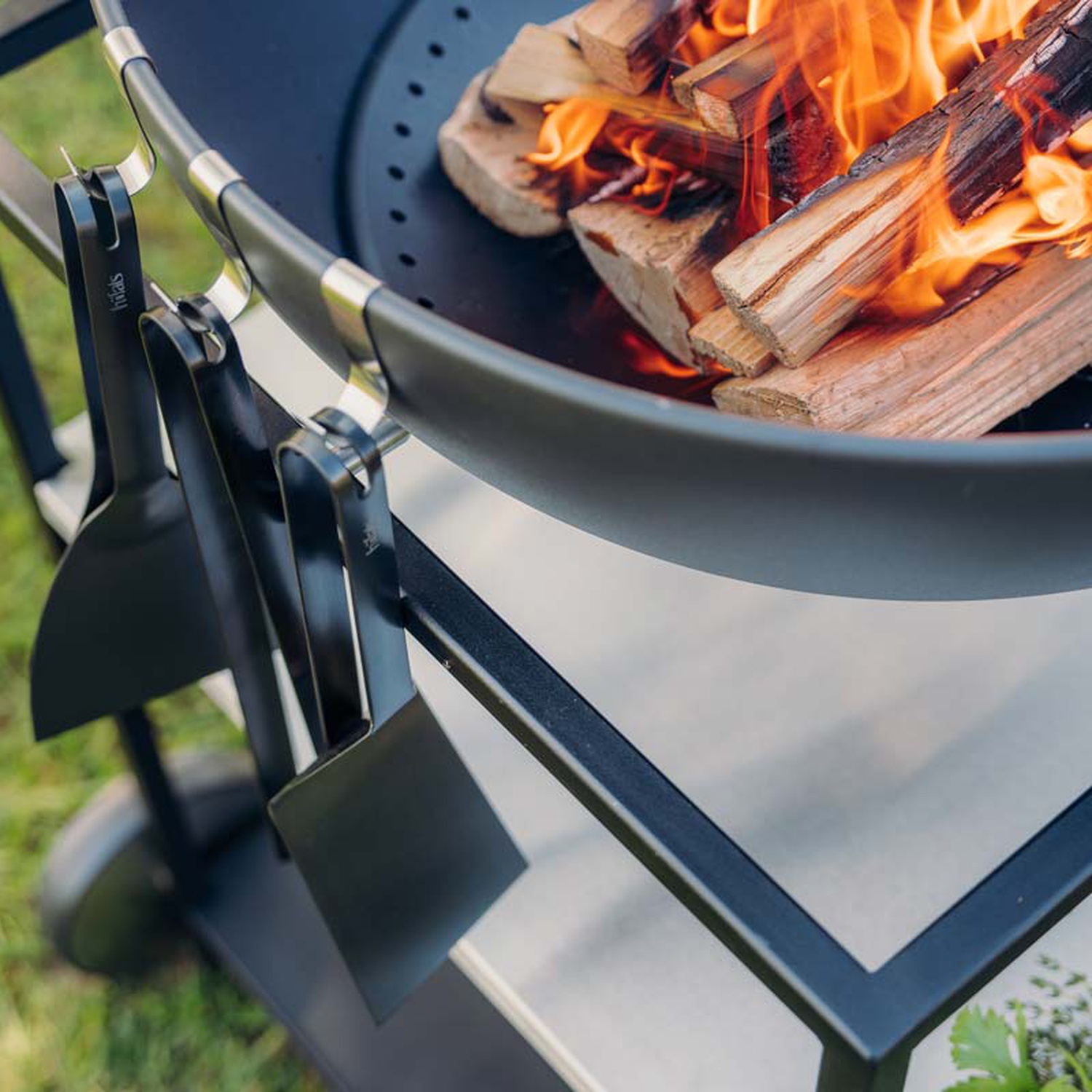 höfats BBQ-Tool-Set schwarz (3-teilig)