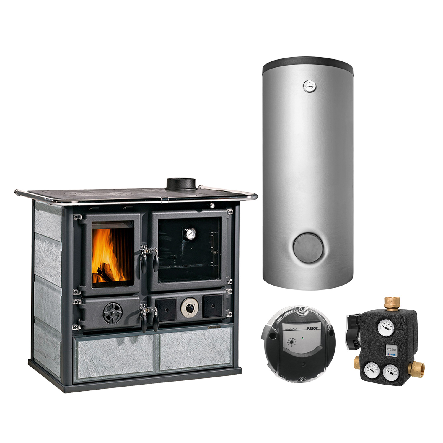 La Nordica Termorosa DSA Naturstein Spar-Set + Pufferspeicher TPSM 600
