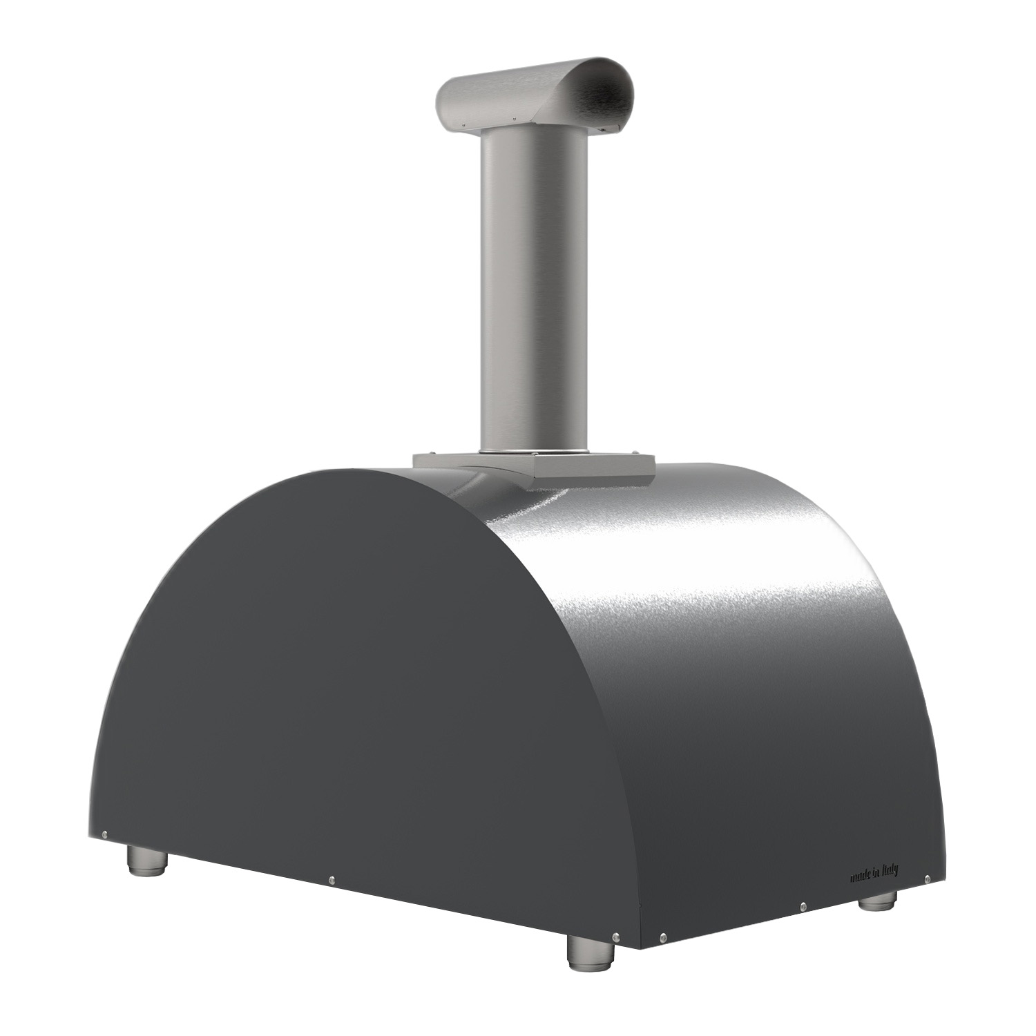 Alfa Moderno 3 Pizze Pizzaofen Holz Schiefer Grau