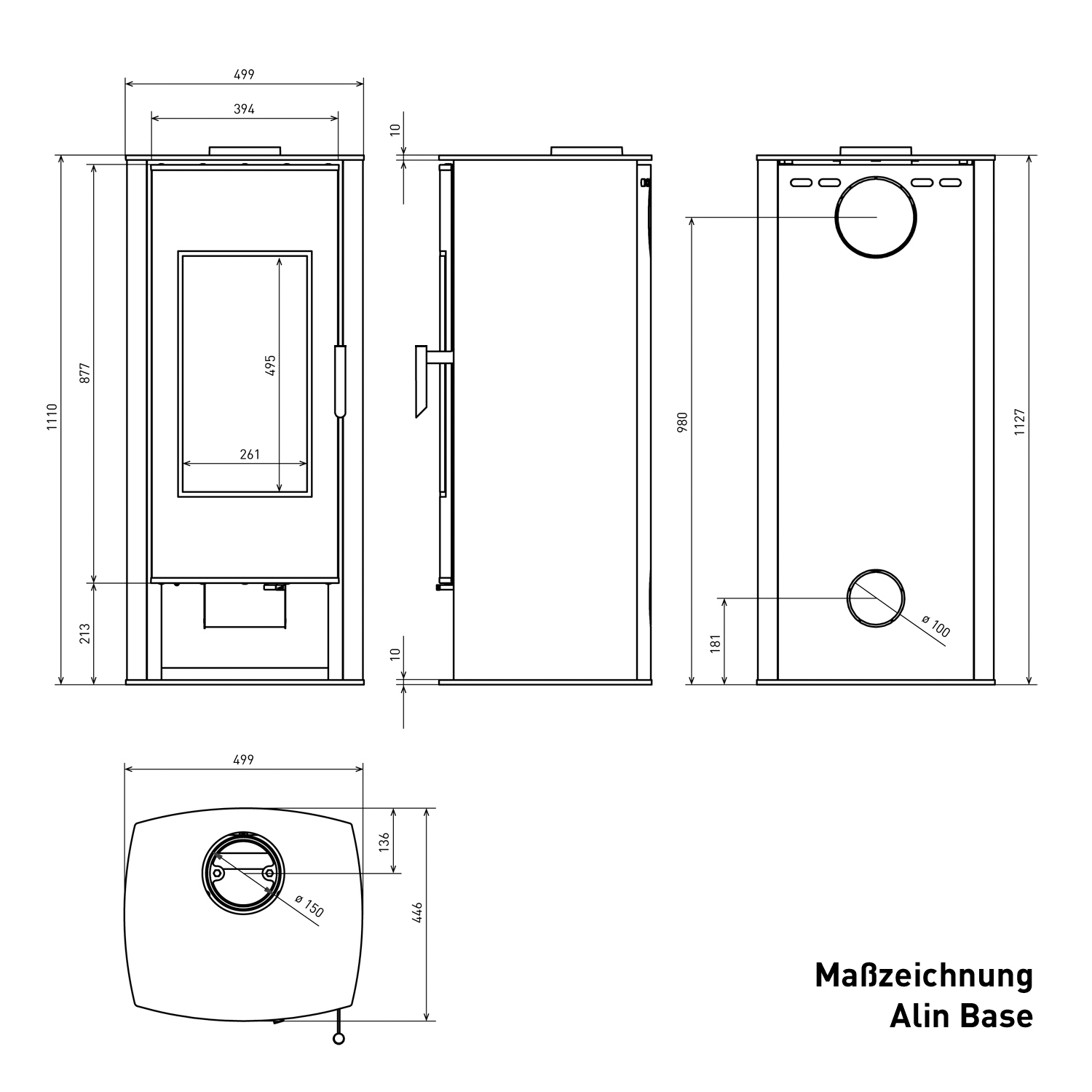 Schmitzker Alin Base Kaminofen Stahl Schwarz Schmitzker Alin Base Kaminofen Stahl Schwarz