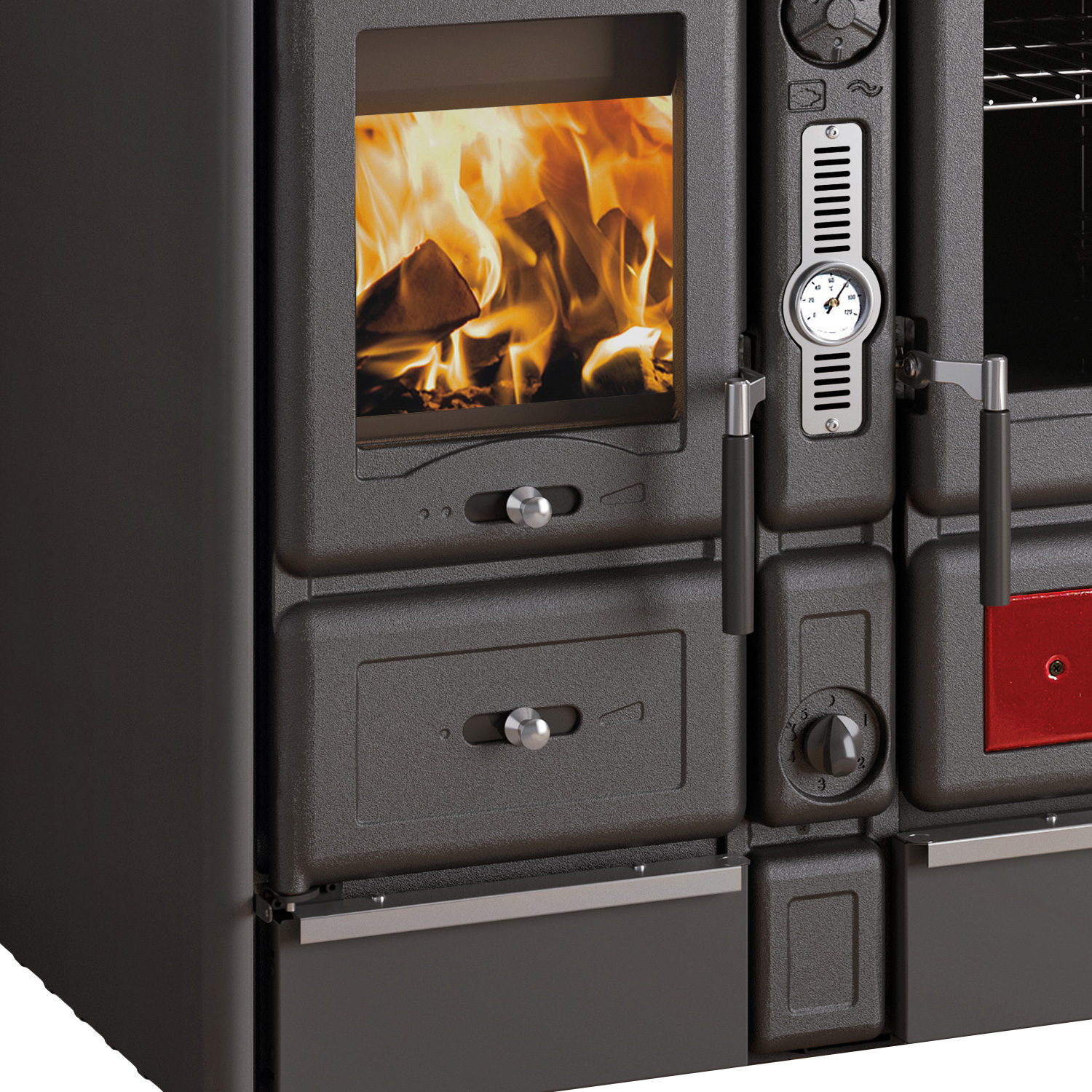 La Nordica Termorosa XXL DSA.16, Wasserführender Küchenofen, Nero