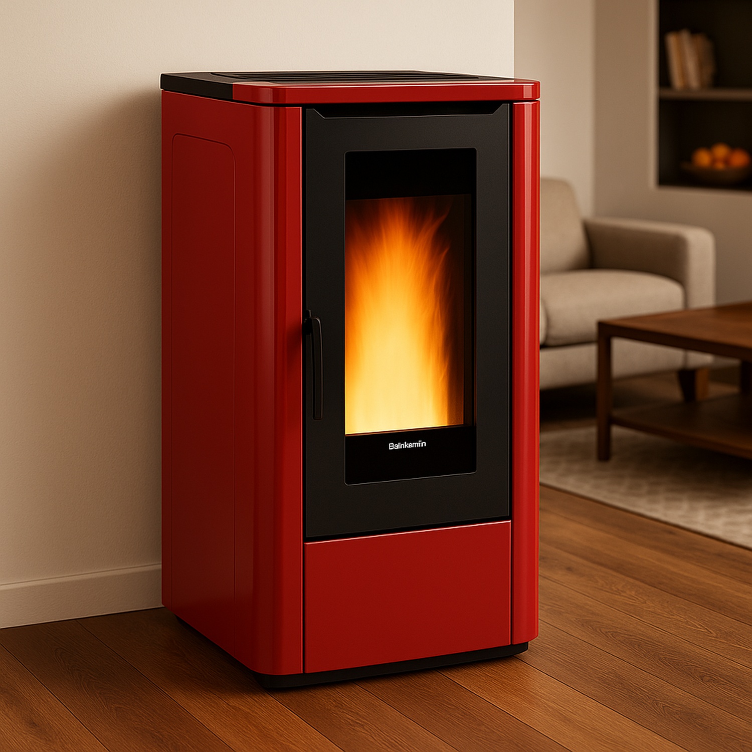 Extraflame TEOREMA PLUS AD - Bordeauxrot Pelletofen