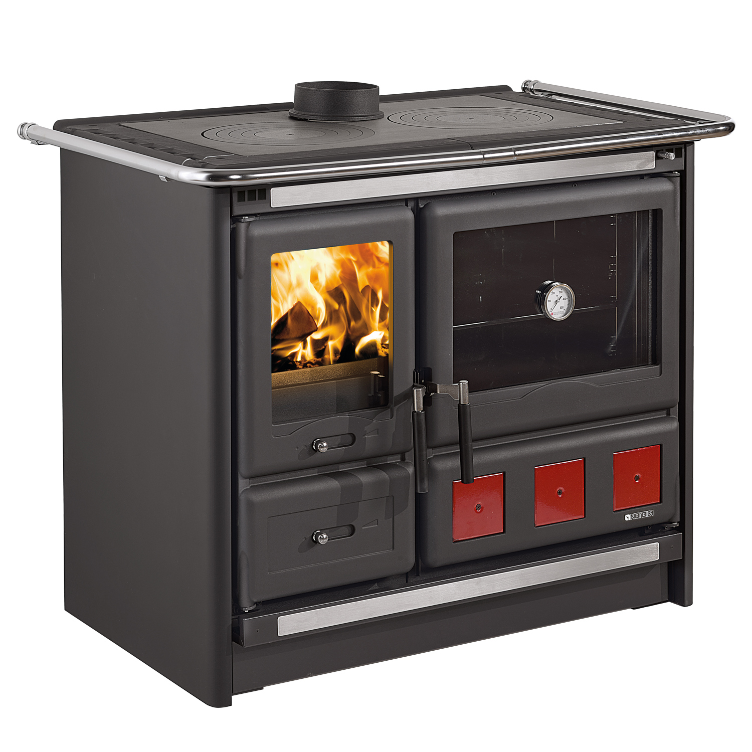 La Nordica Rosa XXL.16 Küchenofen Stahl Anthrazit-Schwarz