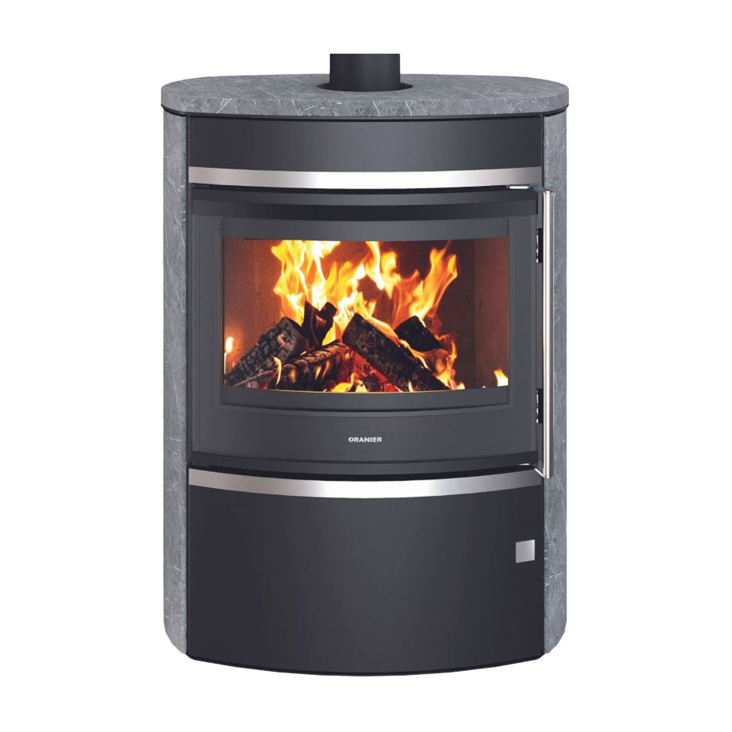 Oranier Feras Kaminofen Stahl Schwarz / Speckstein