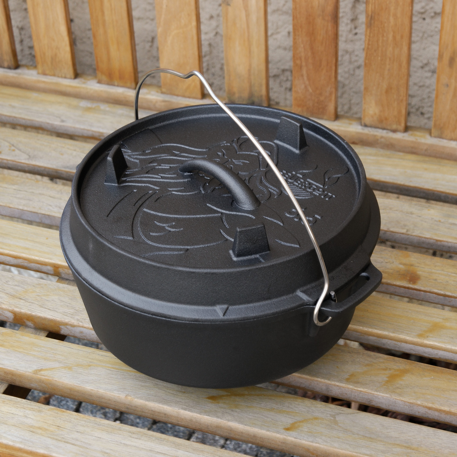 FEUERGOTT Dutch Oven 3,5 l mit Füßen