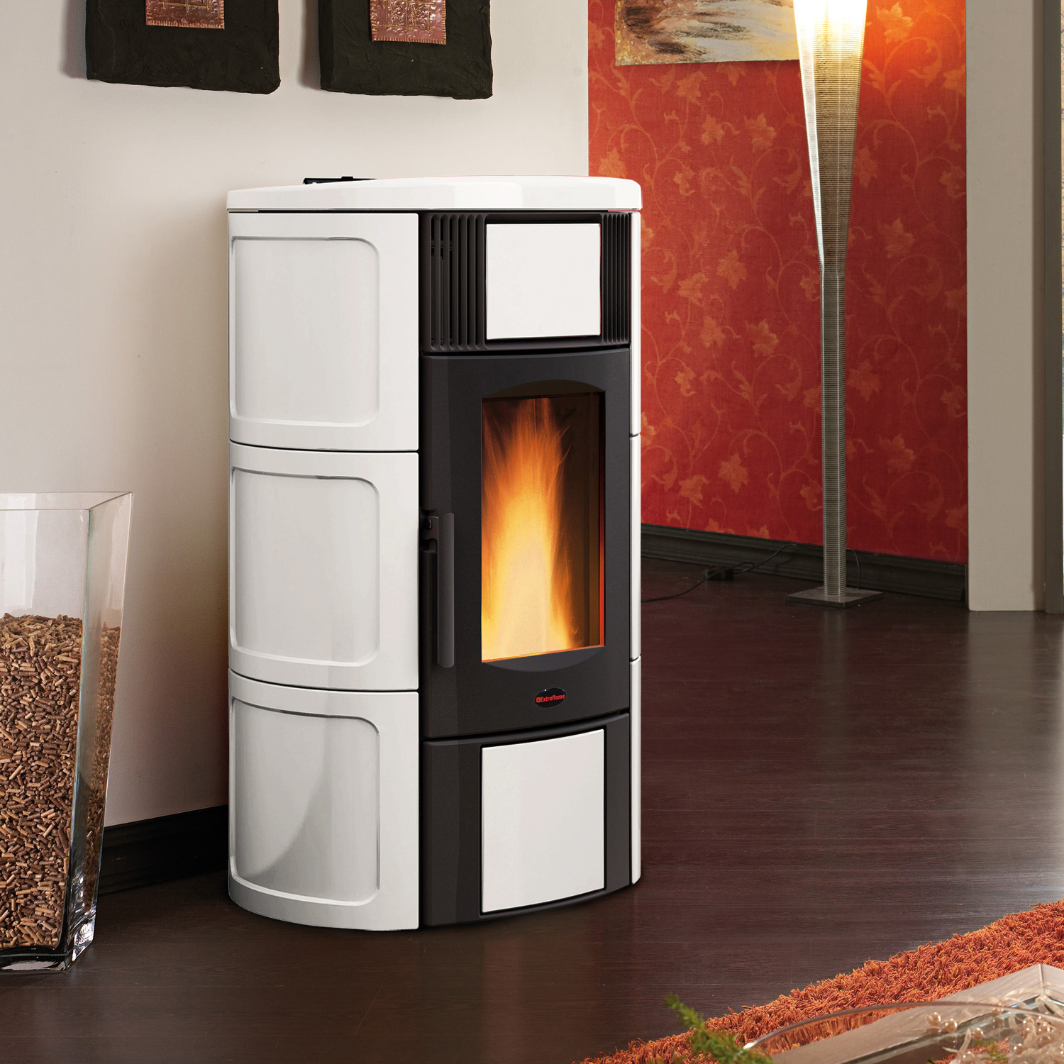 Extraflame Iside Idro 5.0 Wasserführender Pelletofen Weiß Extraflame Iside Idro 5.0 Wasserführender Pelletofen Weiß