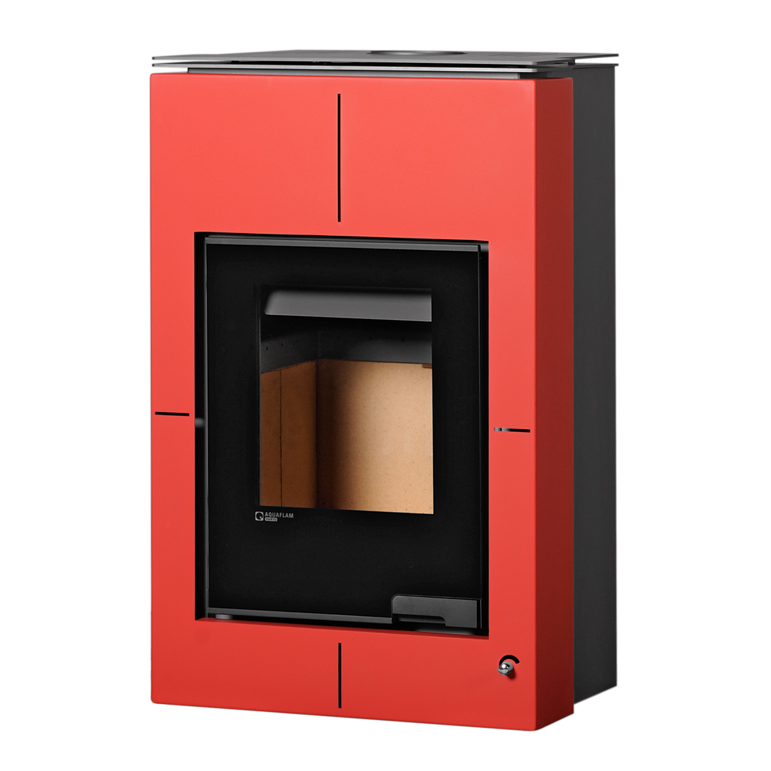 Aquaflam Vario Saporo Manual Wasserführender Kaminofen Red 11/5 kW