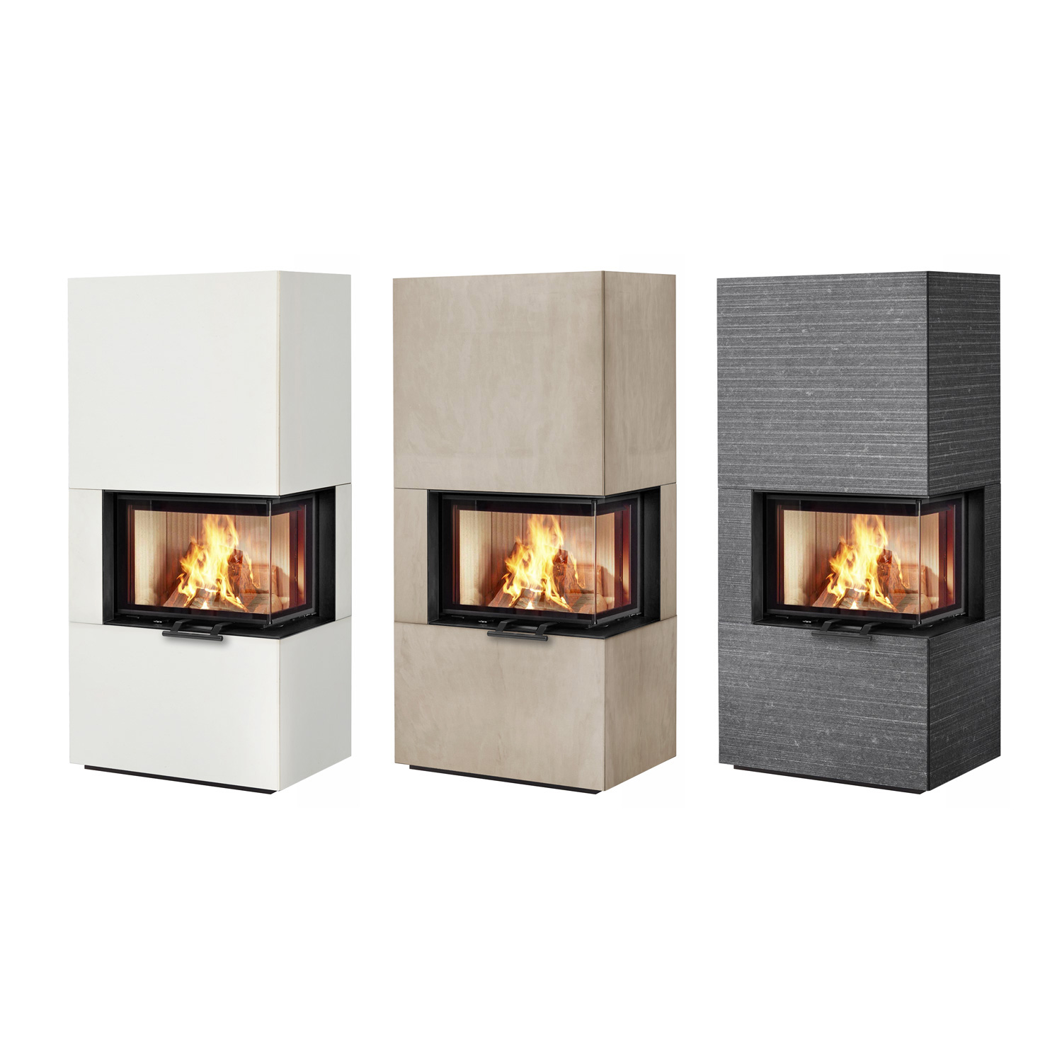 Olsberg Osorno L TopStone Kaminofen Gabbro nero ferrara linea-retta, rechts Olsberg Osorno L TopStone Kaminofen Gabbro nero ferrara linea-retta, rechts
