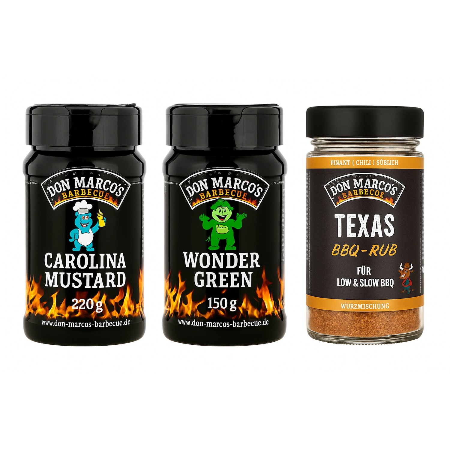 Don Marco´s Rub-Set: Carolina Mustard, Wonder Green & Texas Style