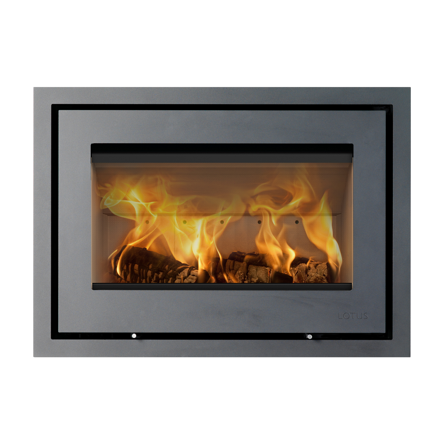 Lotus H370 Petite Kamineinsatz Grau / Scharniere links Lotus H370 Petite Kamineinsatz Grau / Scharniere links