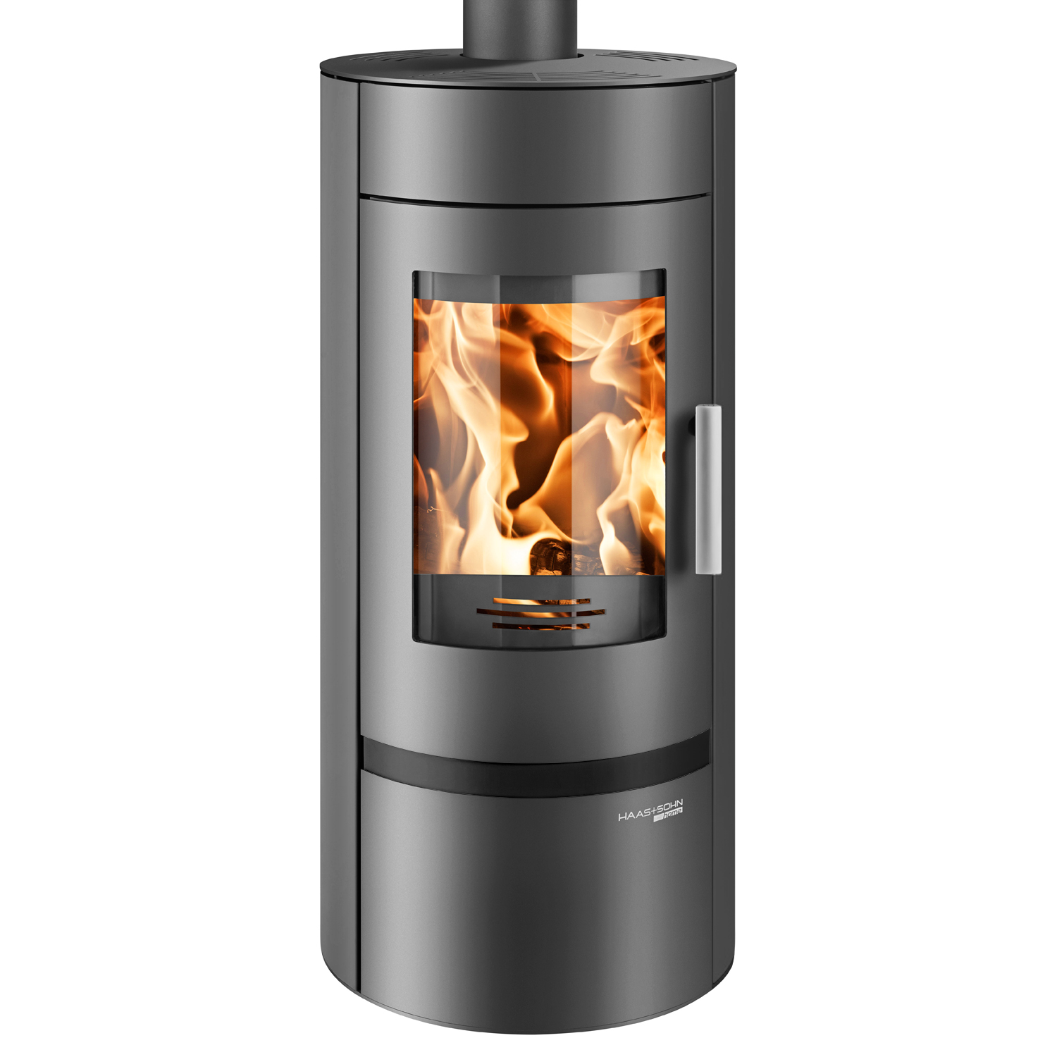 Haas+Sohn P+ Uppsala Easy III 209.15 Kaminofen perl-anthrazit/ Blende schwarz