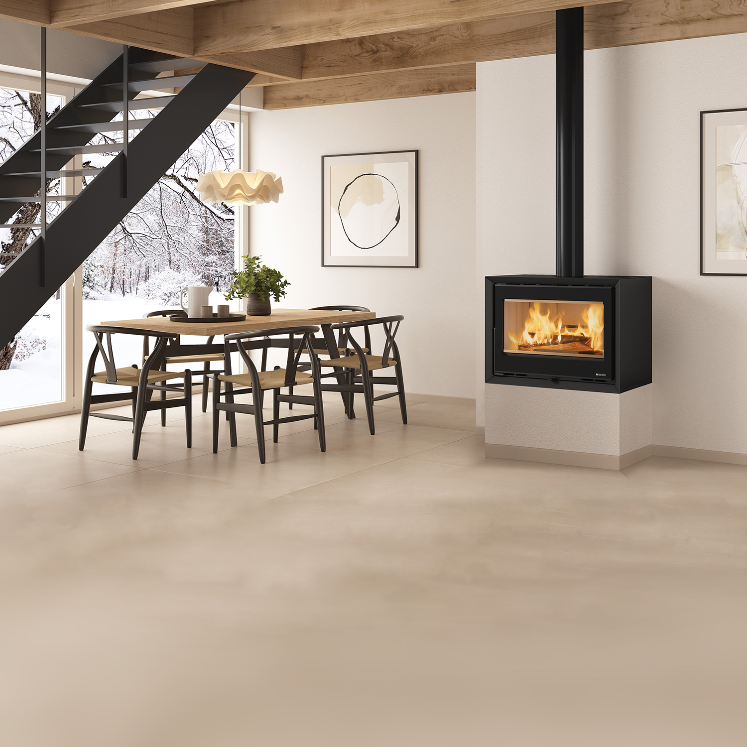 La Nordica Prestige Line Dante Kaminofen Stahl Mattschwarz La Nordica Prestige Line Dante Kaminofen Stahl Mattschwarz