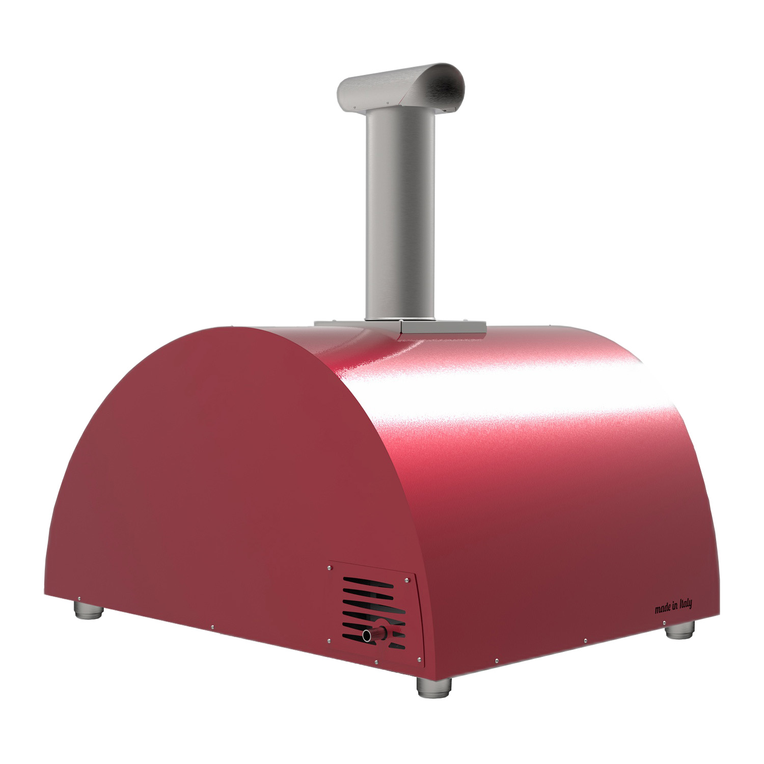 Alfa Moderno 5 Pizze Pizzaofen Hybrid Antik Rot