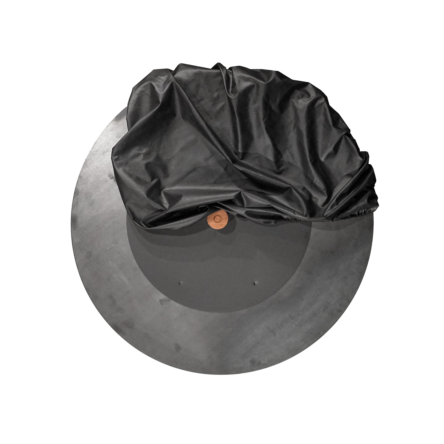 OFYR Deckel-Set Lösch- und Softschutzdeckel Schwarz für 100-er Grill & Feuerstelle