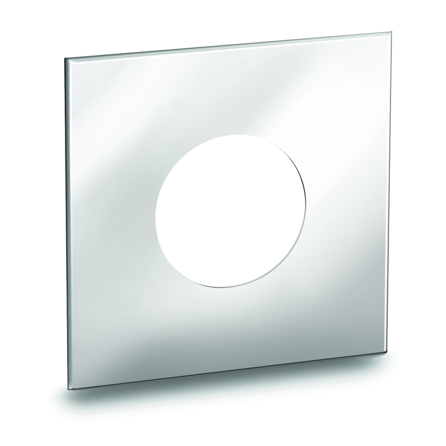 Schiedel Anschlussblende eckig 200 mm Ø130 mm glänzend