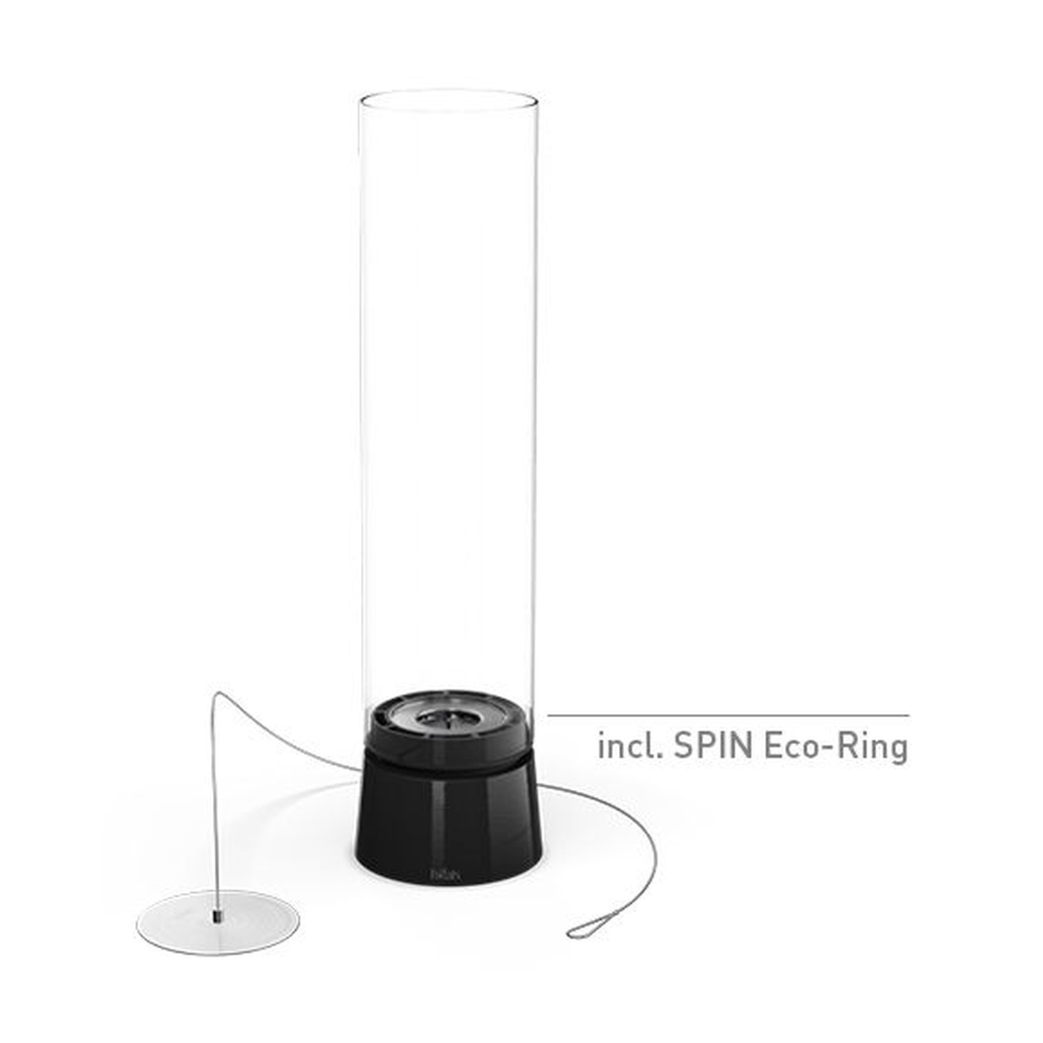höfats SPIN air 900 Tischfeuer Emaille schwarz