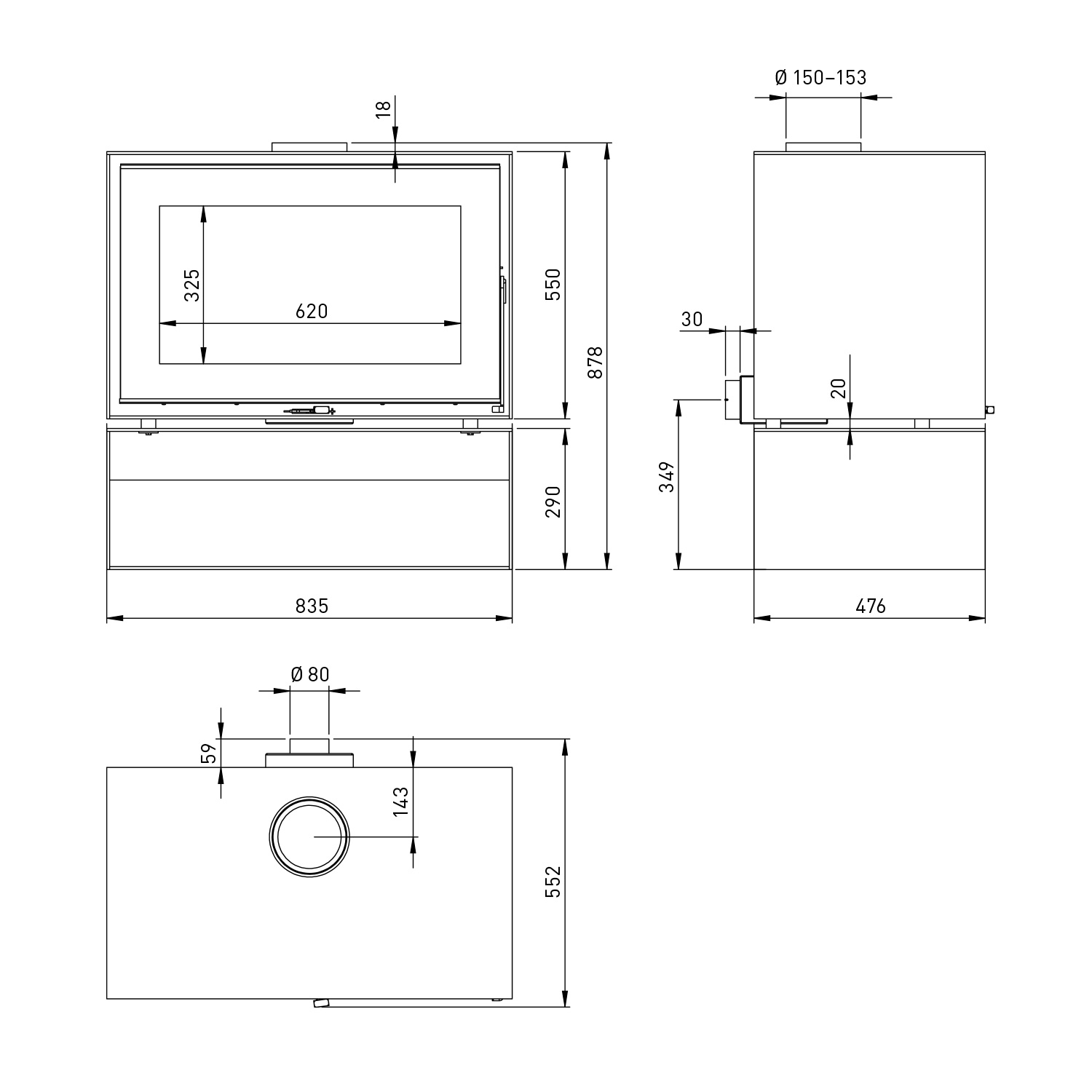 Kunst Stoves Quercus Store 2.0 Kaminofen