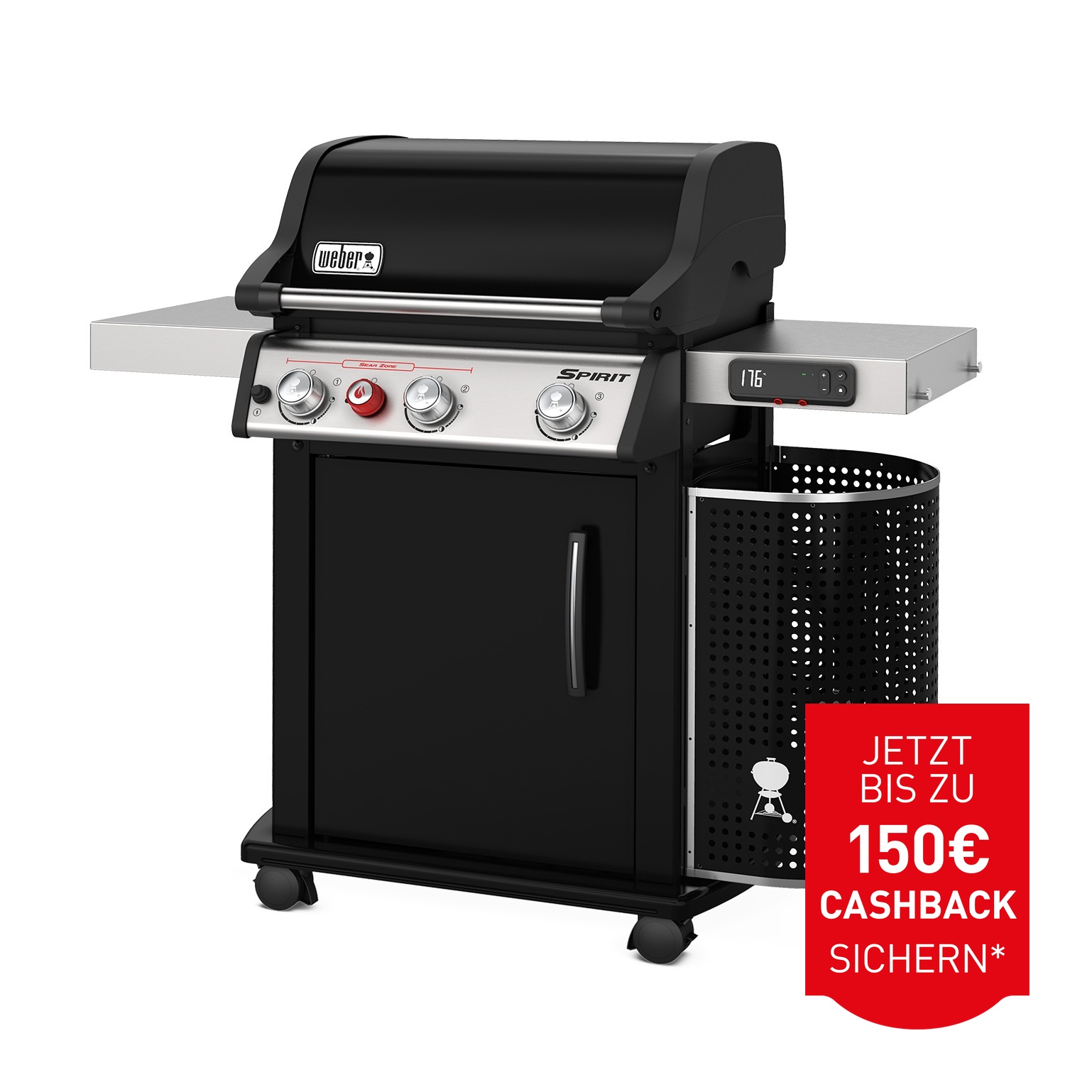 Weber Spirit EPX-325S GBS Smart Gas-Grillstation Schwarz