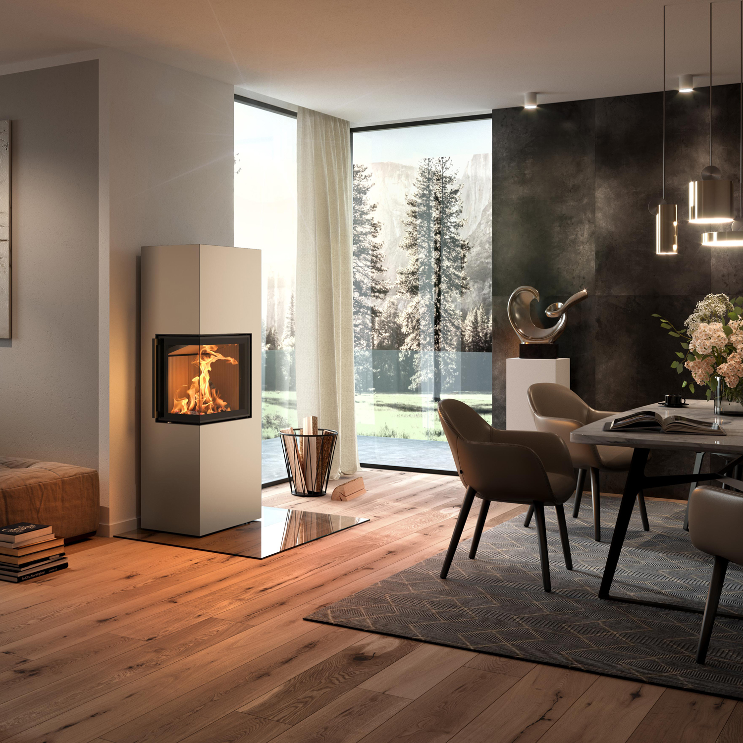 Spartherm Lungo 2L Kaminofen Perle