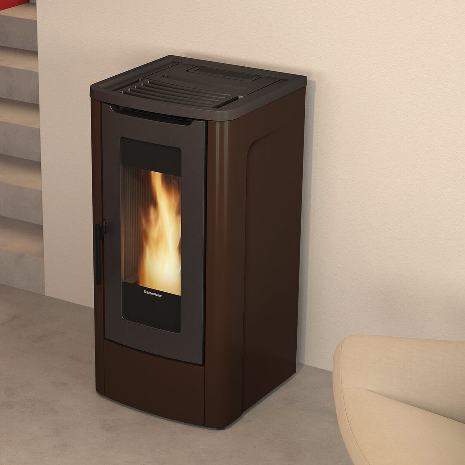 Extraflame Dahiana Plus AD Pelletofen Traditional Line bronze