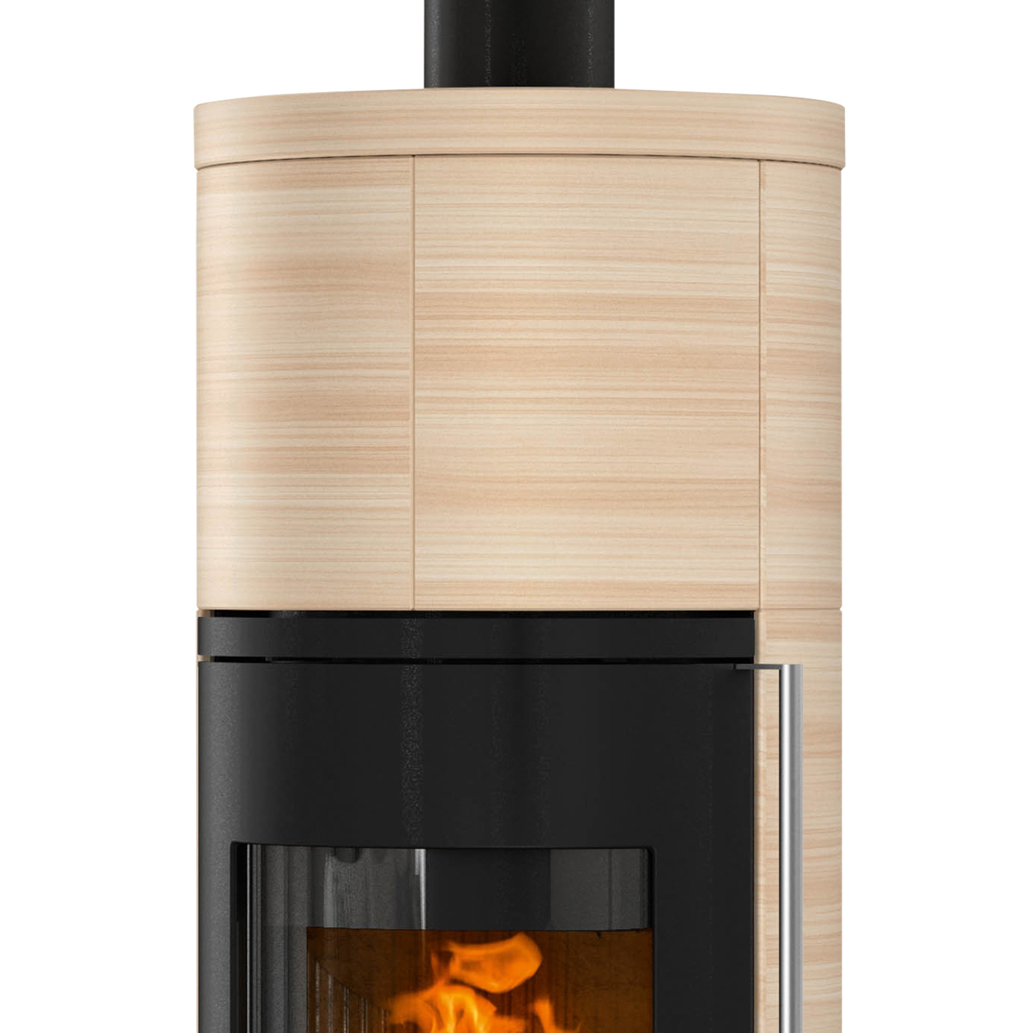 Oranier Arkona W+ 2.0 Kaminofen Stahl Schwarz / Keramik Corretto
