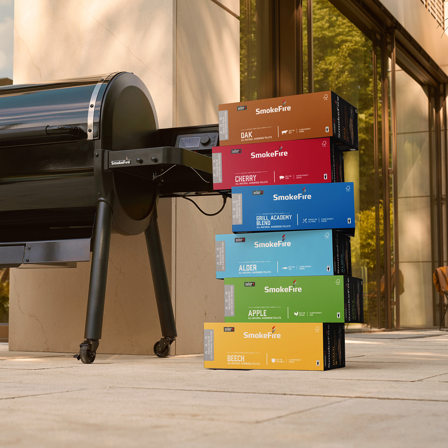 Weber SmokeFire-Hartholzpellets Kirsche 8 kg