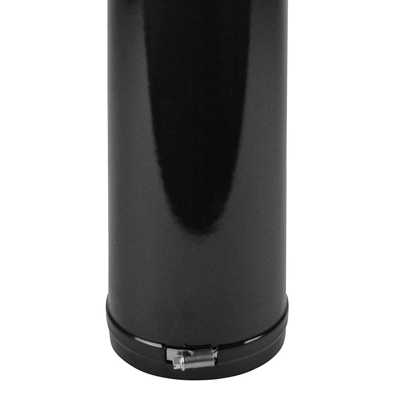 Raik Rauchrohr / Ofenrohr Emaille 120mm - Länge 500 mm Teleskoprohr Schwarz