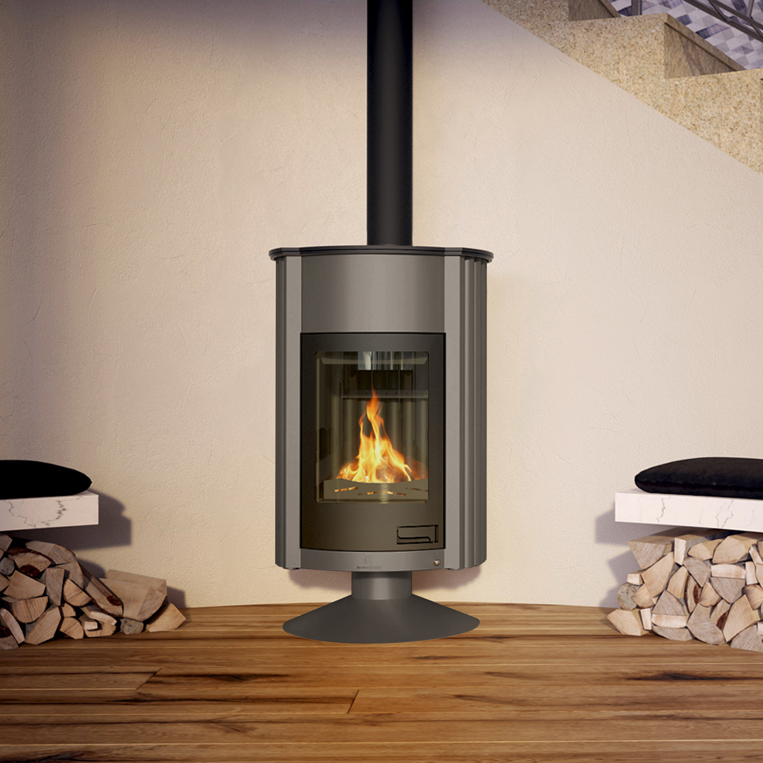 Warmluftofen Masterflamme Grande II Grau Warmluftofen Masterflamme Grande II Grau