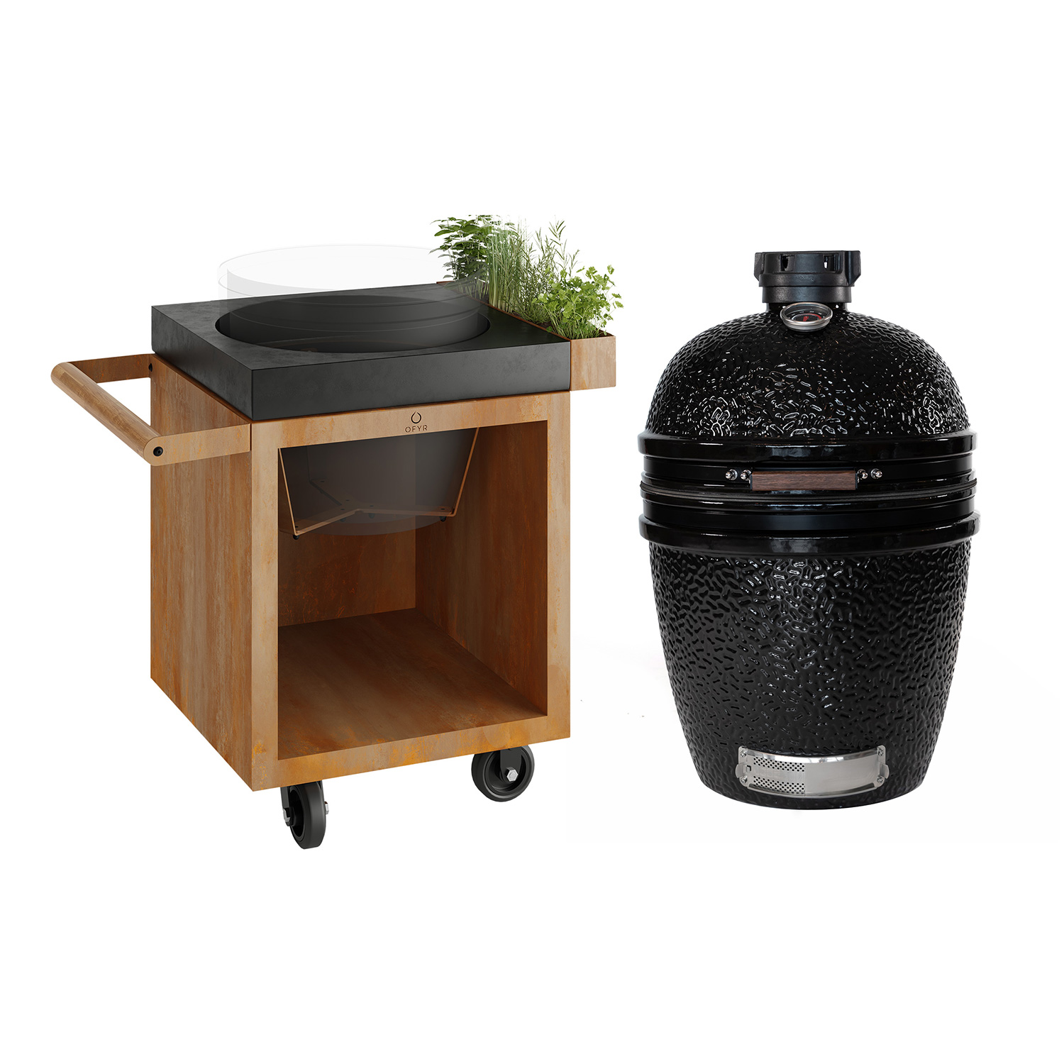OFYR Sockel Corten 65 PRO Concrete für Kamado TB + The Bastard Large Solo OFYR Sockel Corten 65 PRO Concrete für Kamado TB + The Bastard Large Solo