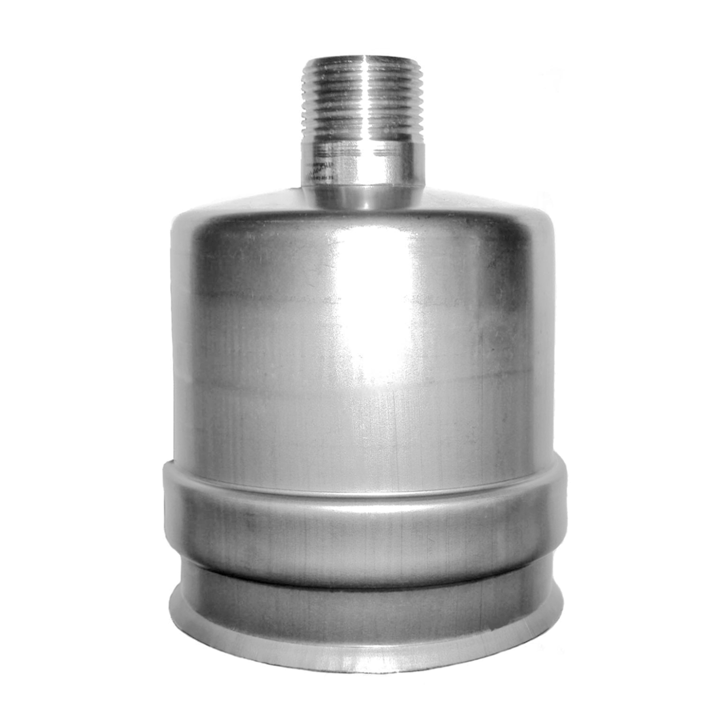 Raik Pelletrohr / Ofenrohr 80mm - Entwässerungsmuffe INOX silber