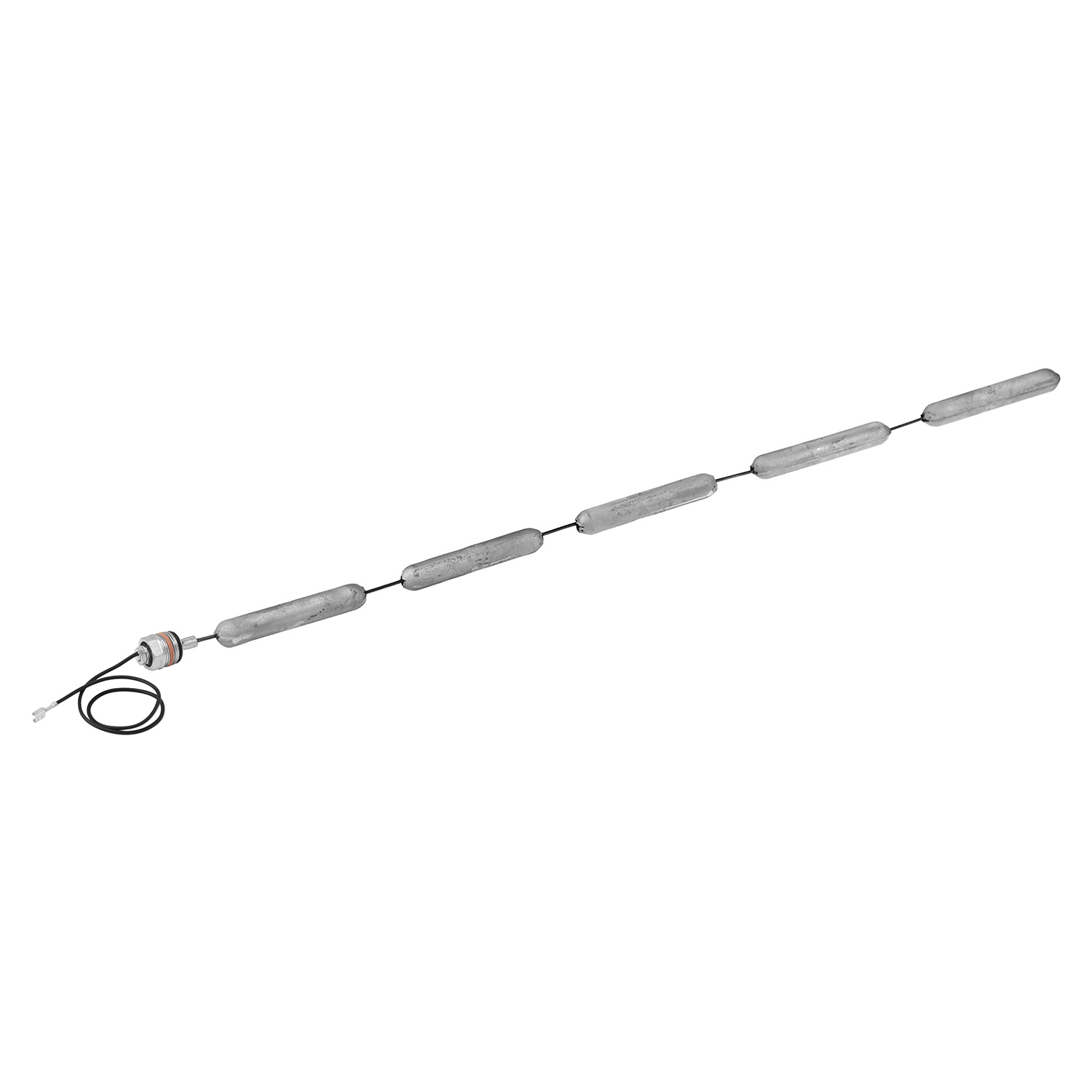 Kettenanode 800 mm, 1 1/4 Zoll für Brauchwasserspeicher und Kombispeicher, mit Massekabel Kettenanode 800 mm, 1 1/4 Zoll für Brauchwasserspeicher und Kombispeicher, mit Massekabel