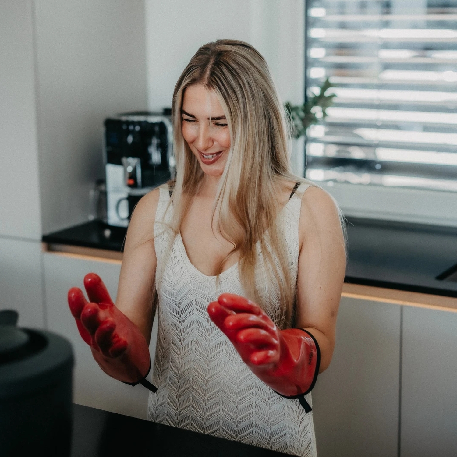 Moesta HeatPro Gloves Grillhandschuhe pink (L)