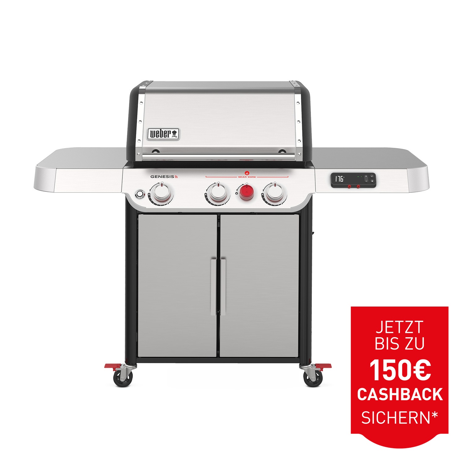 Weber Genesis SX-325S Smart Gas-Grillstation Edelstahl