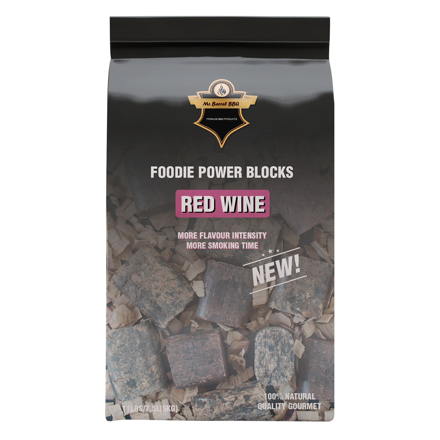 Mr. Barrel BBQ Foodie Power Blocks XL Red Wine, 5 kg Mr. Barrel BBQ Foodie Power Blocks XL Red Wine, 5 kg